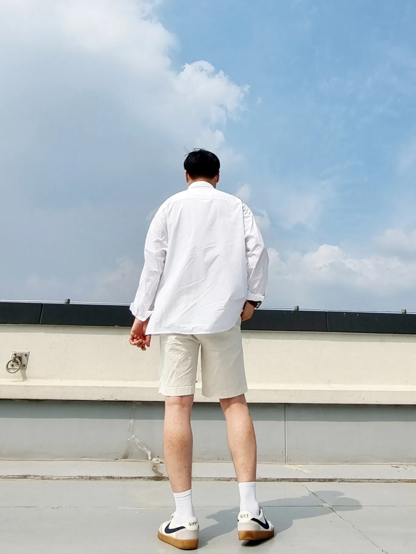 Nike x J.Crew Killshot 2 Sail Midnight Navy 착용 스타일 - 2
