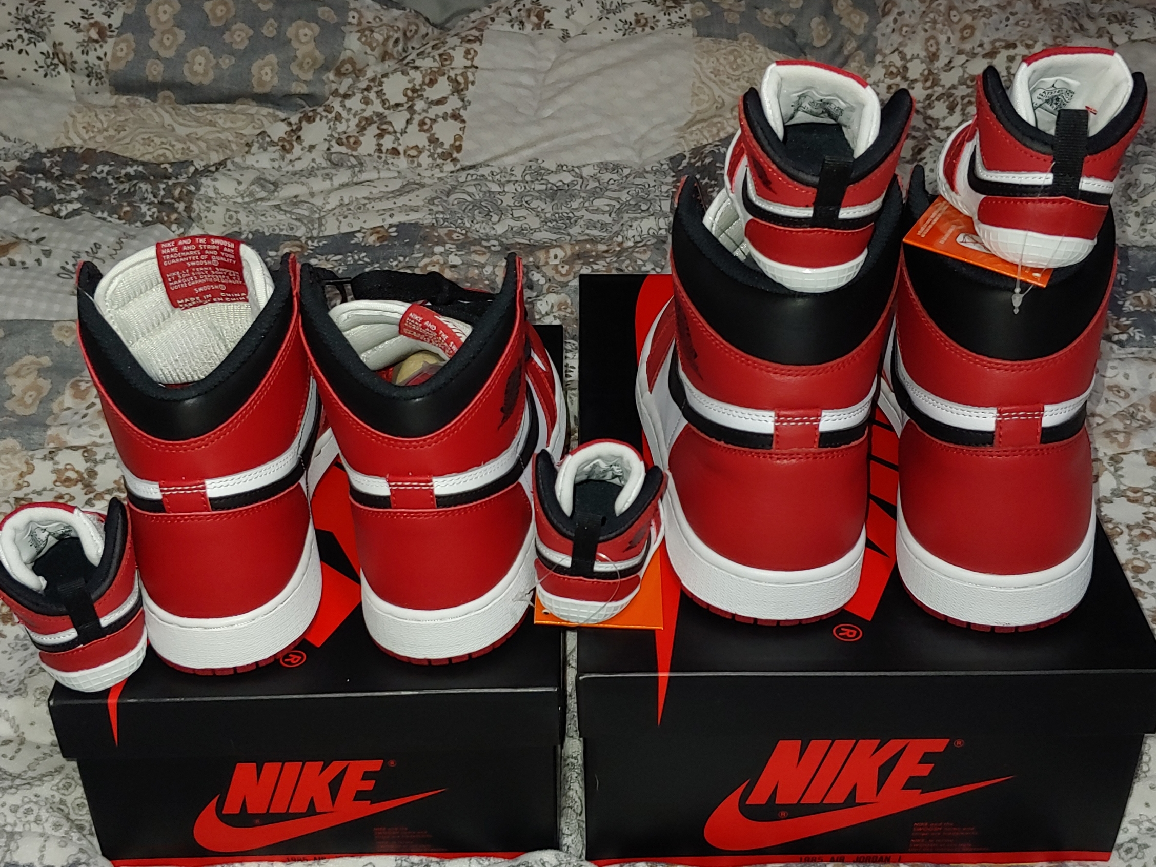 Jordan 1 Retro High OG Chicago 2015, (GS) Jordan 1 Retro High OG Chicago 2015 착용 스타일
