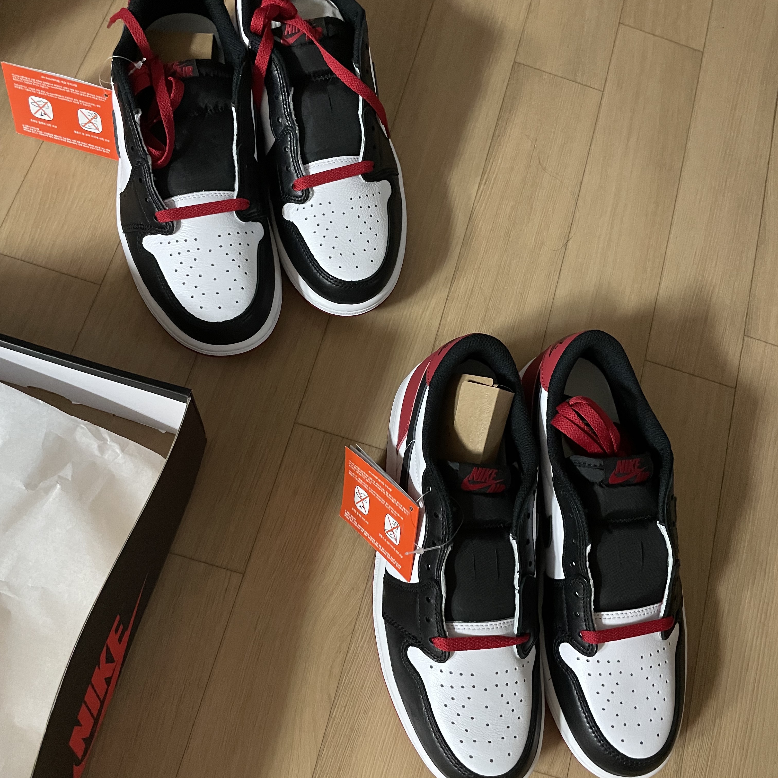 Jordan 1 Retro Low OG Black Toe 착용 스타일
