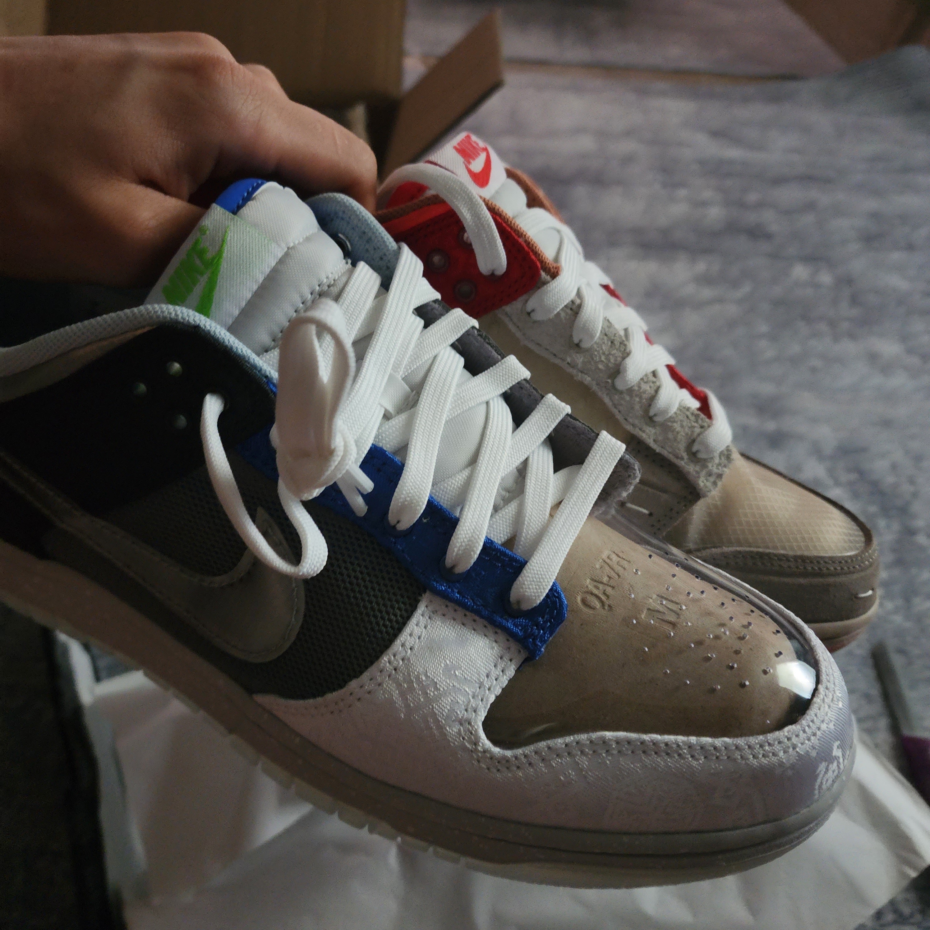 Nike x Clot Dunk Low SP What The 착용 스타일 - 2