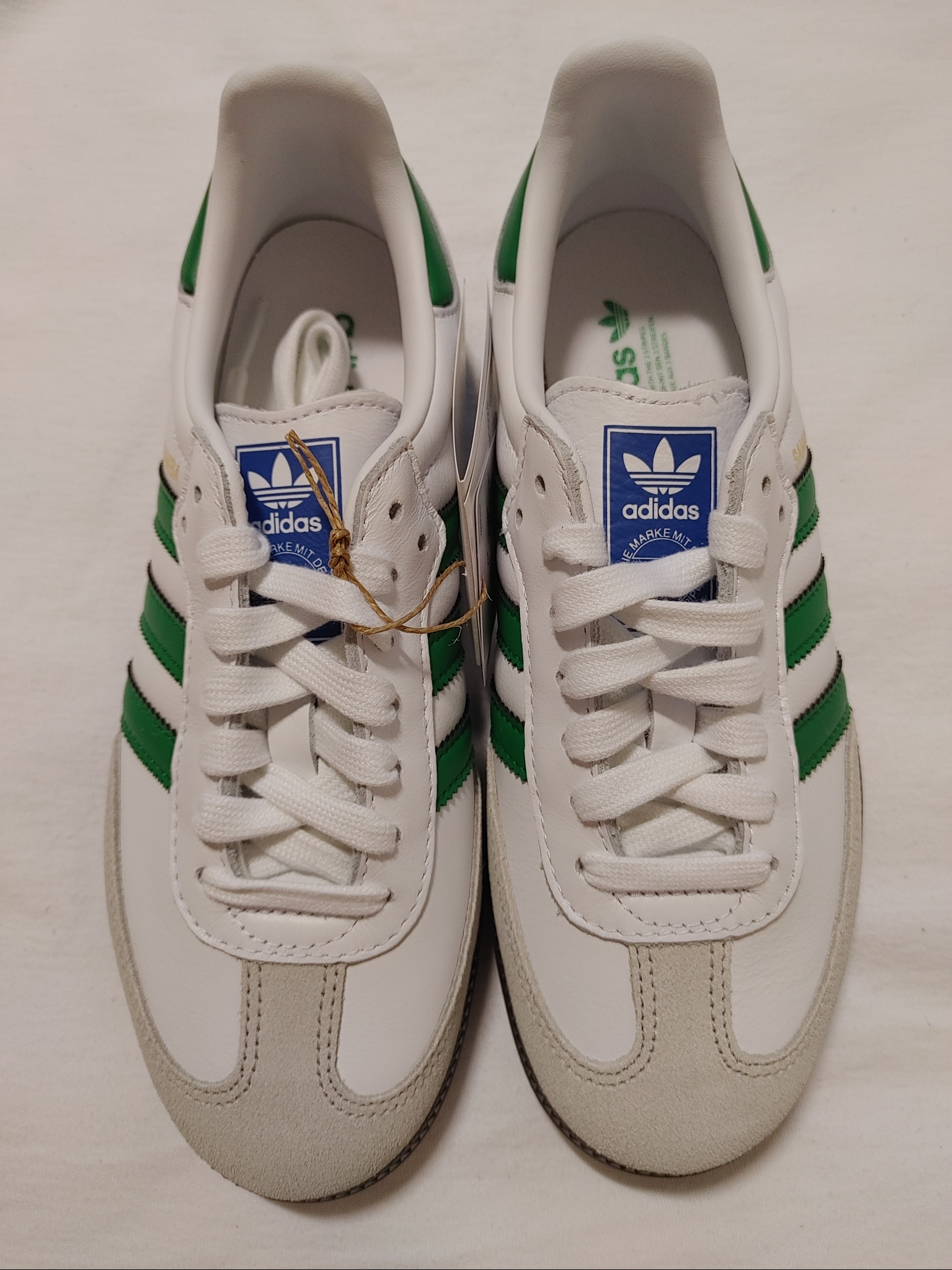 Adidas Samba OG White Green 착용 스타일