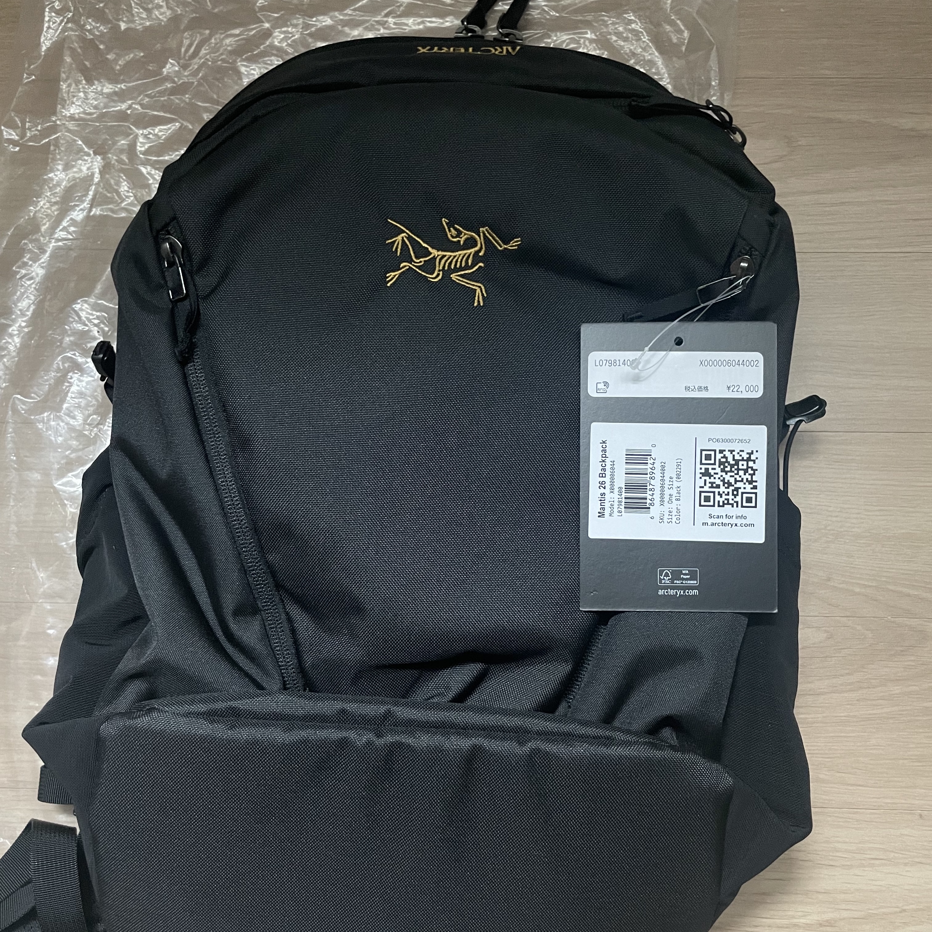 Arc'teryx Mantis 26 Backpack Black 착용 스타일
