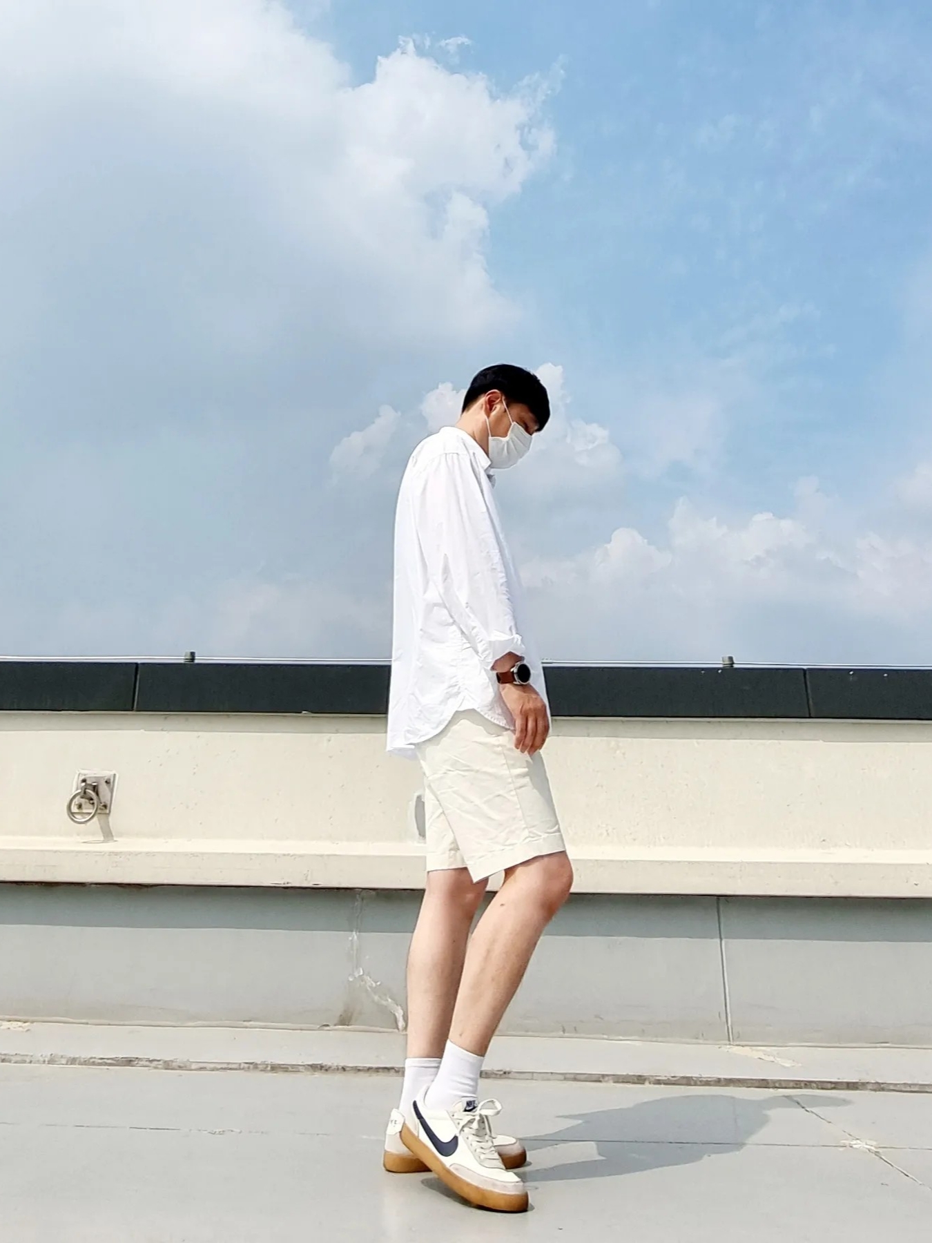 Nike x J.Crew Killshot 2 Sail Midnight Navy 착용 스타일 - 3