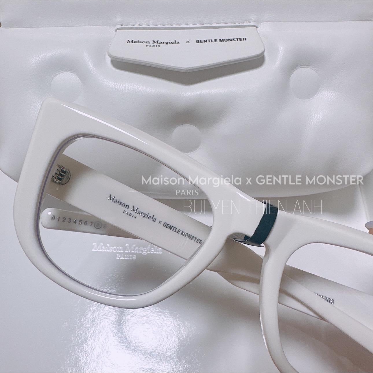 Gentle Monster x Maison Margiela MM008 White Clear 착용 스타일 - 3