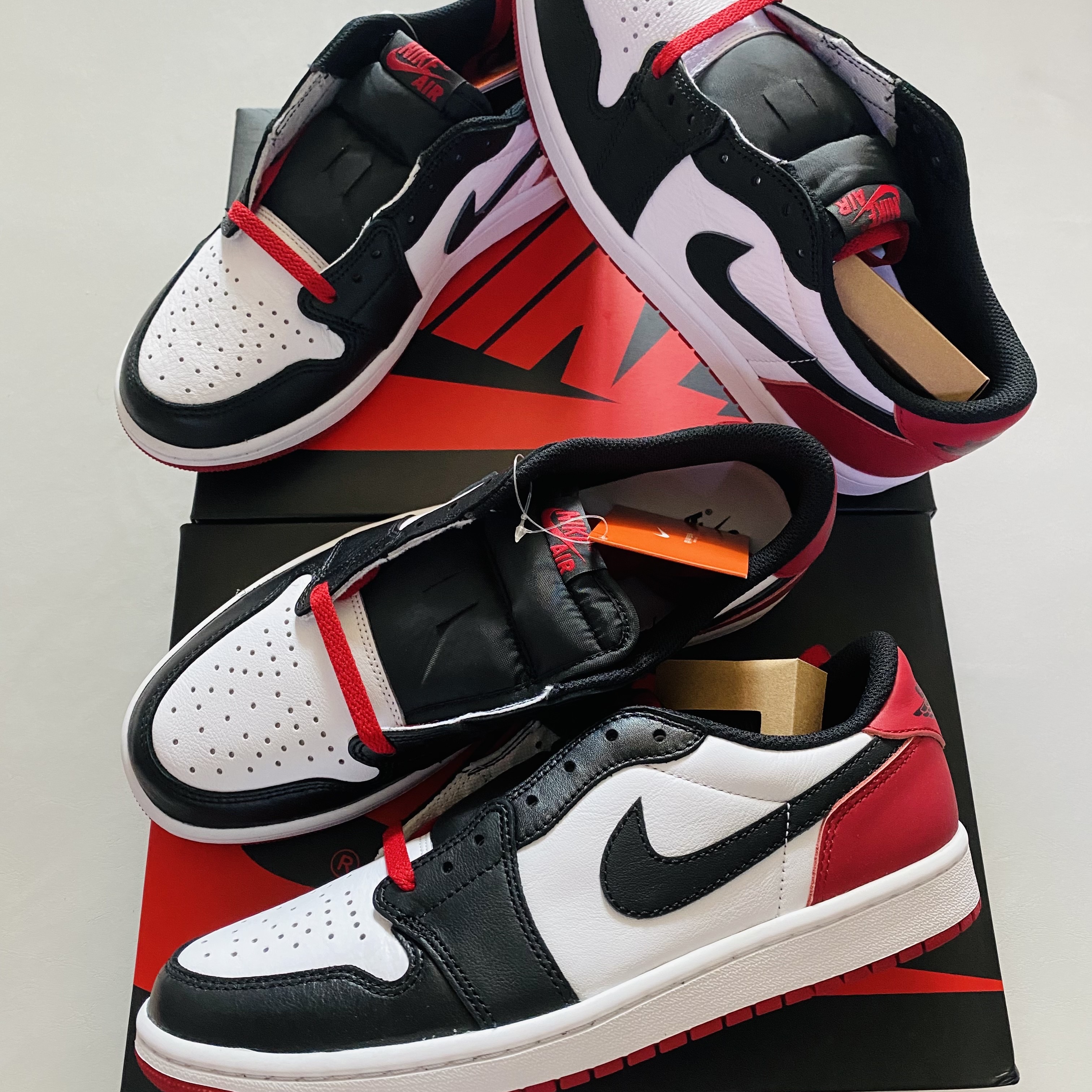 Jordan 1 Retro Low OG Black Toe 착용 스타일