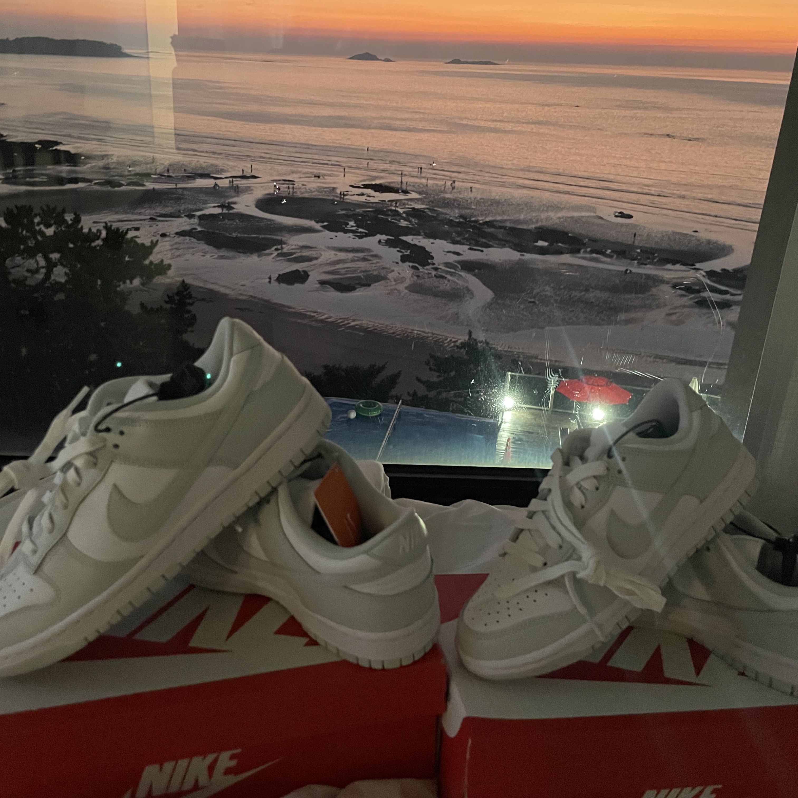 (W) Nike Dunk Low Photon Dust 착용 스타일