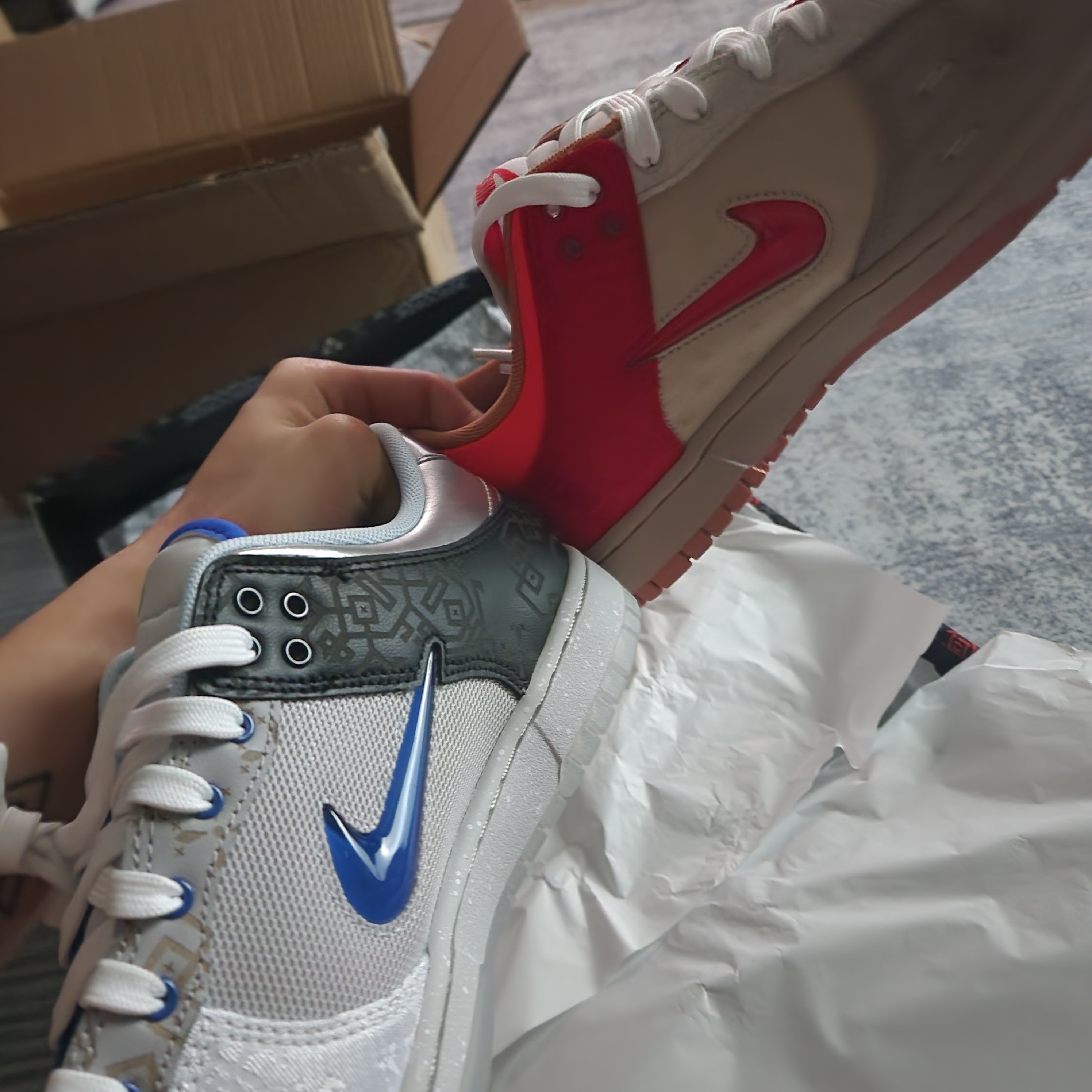 Nike x Clot Dunk Low SP What The 착용 스타일 - 3