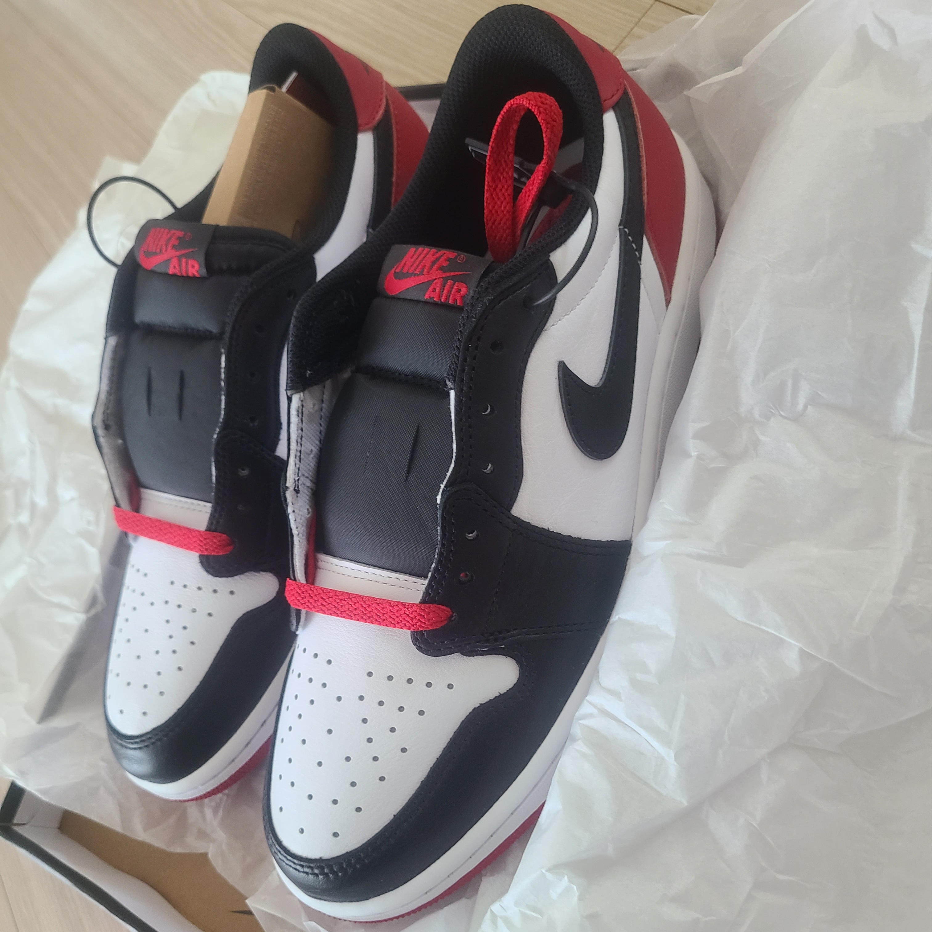 Jordan 1 Retro Low OG Black Toe 착용 스타일