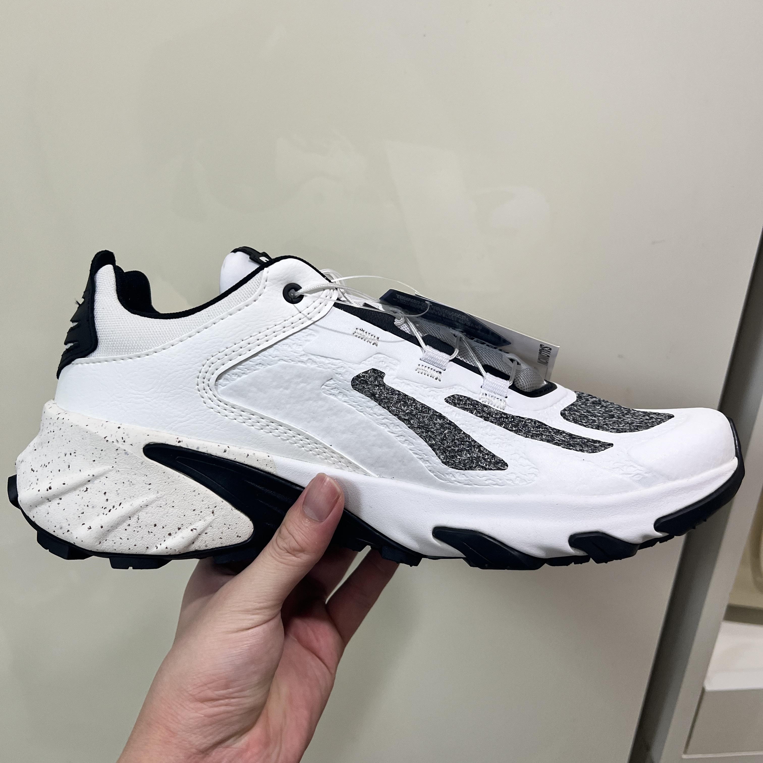 Salomon Speedverse PRG White Vanilla Ice 착용 스타일 - 3