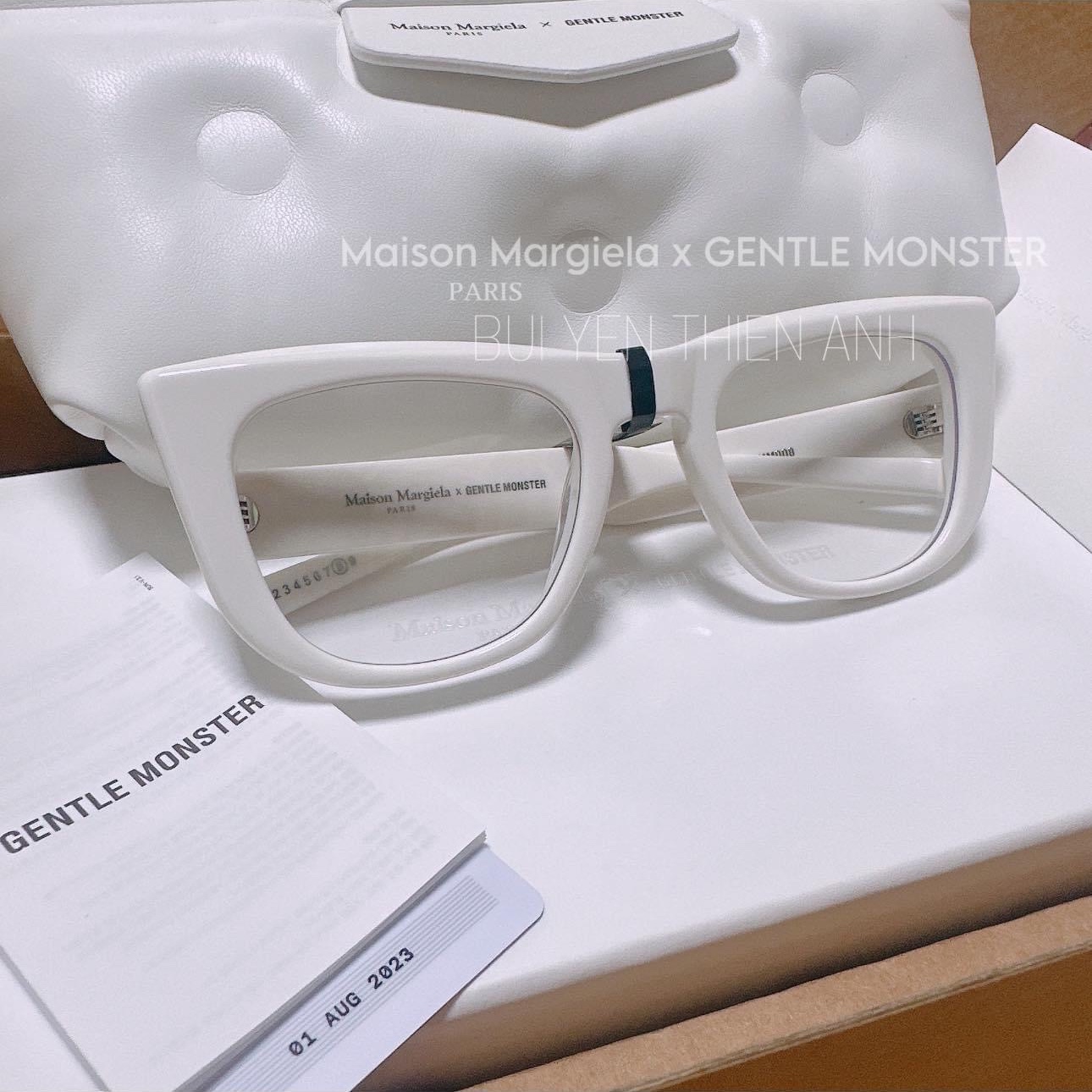 Gentle Monster x Maison Margiela MM008 White Clear 착용 스타일 - 4