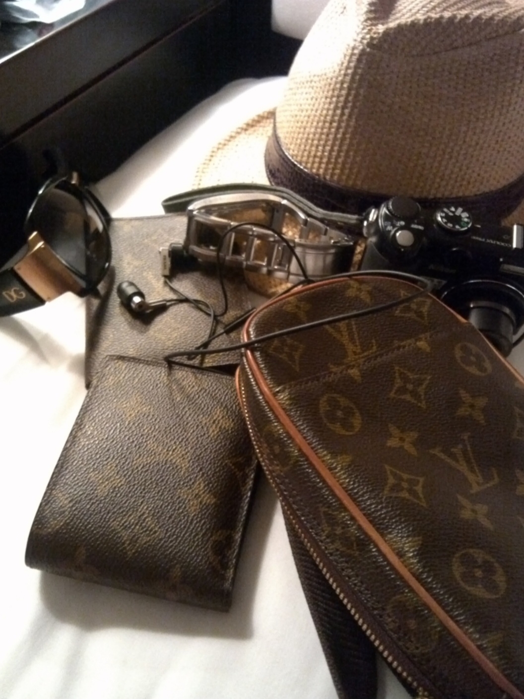 Louis Vuitton Multiple Wallet Monogram, Louis Vuitton Passport Cover Monogram 착용 스타일