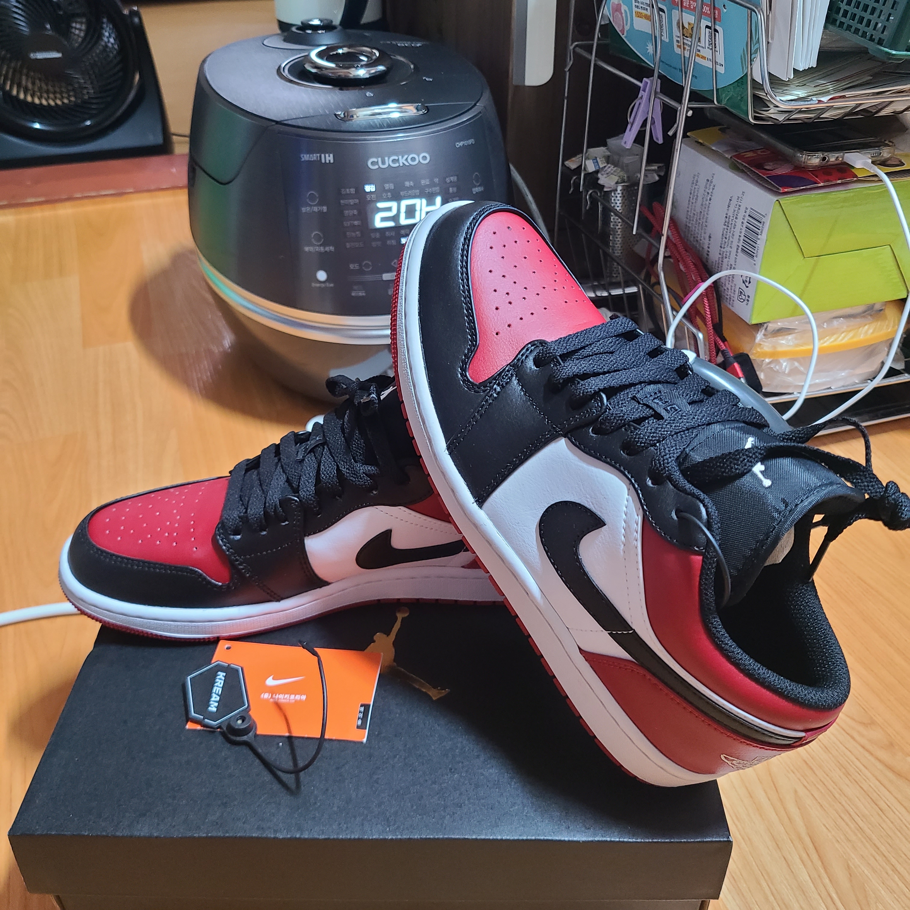 Jordan 1 Low Bred Toe 착용 스타일
