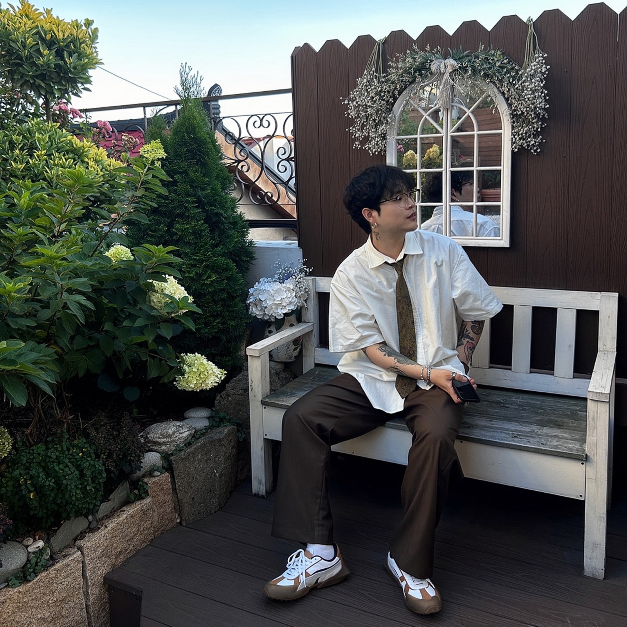 Puma Vaderon White Gum 착용 스타일 - 3