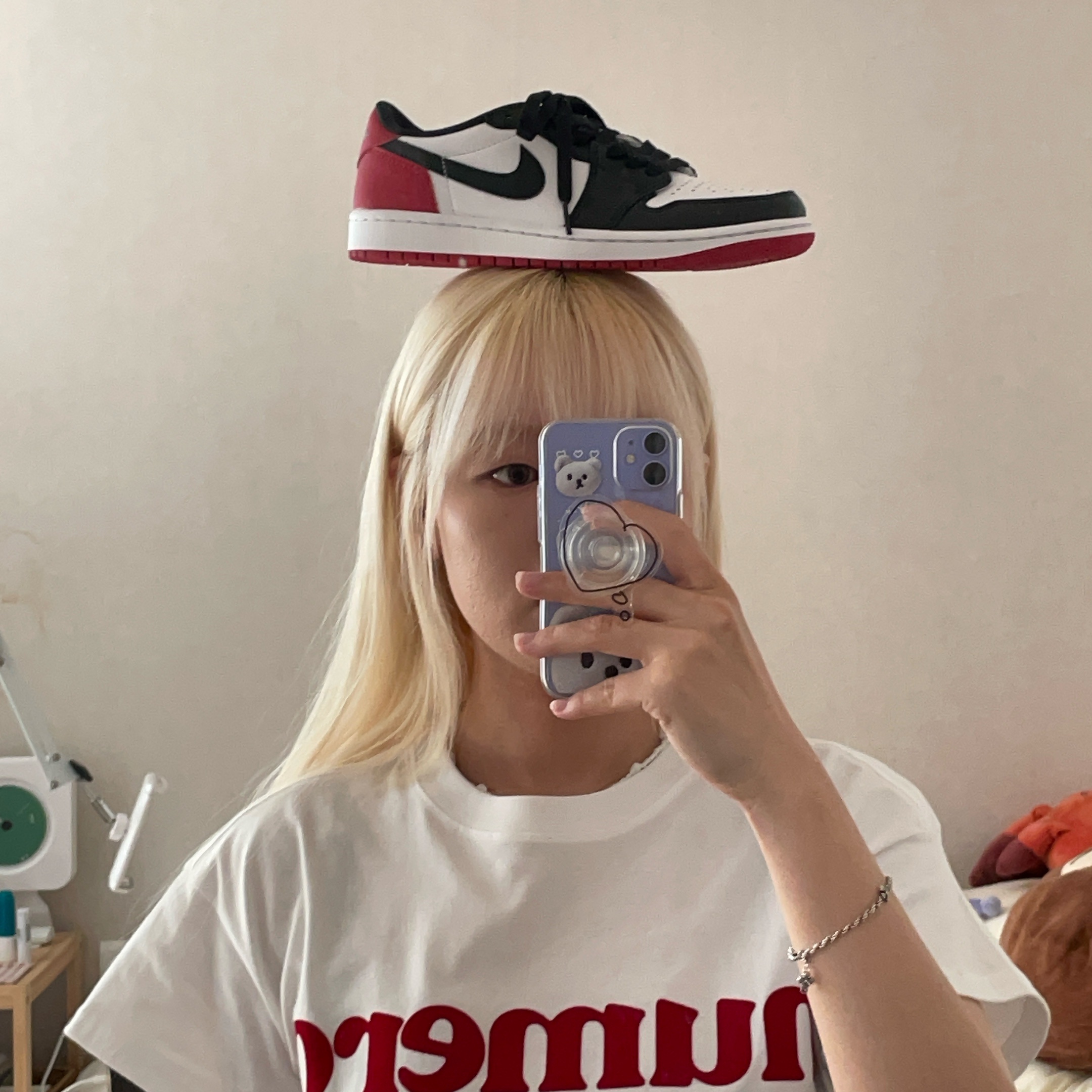 Jordan 1 Retro Low OG Black Toe 착용 스타일 - 1