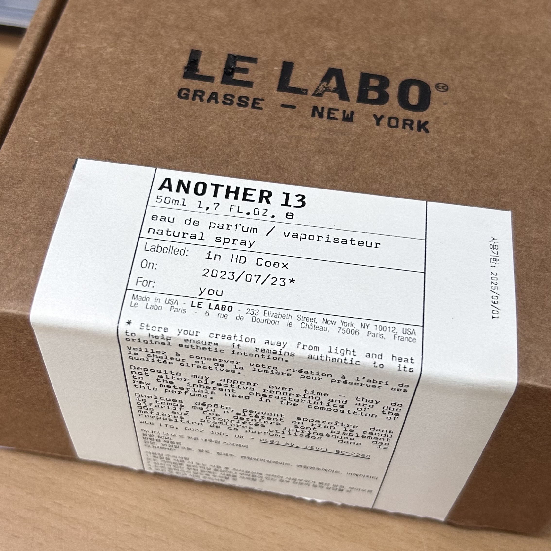 Le Labo Another 13 Eau De Parfum 50ml 착용 스타일