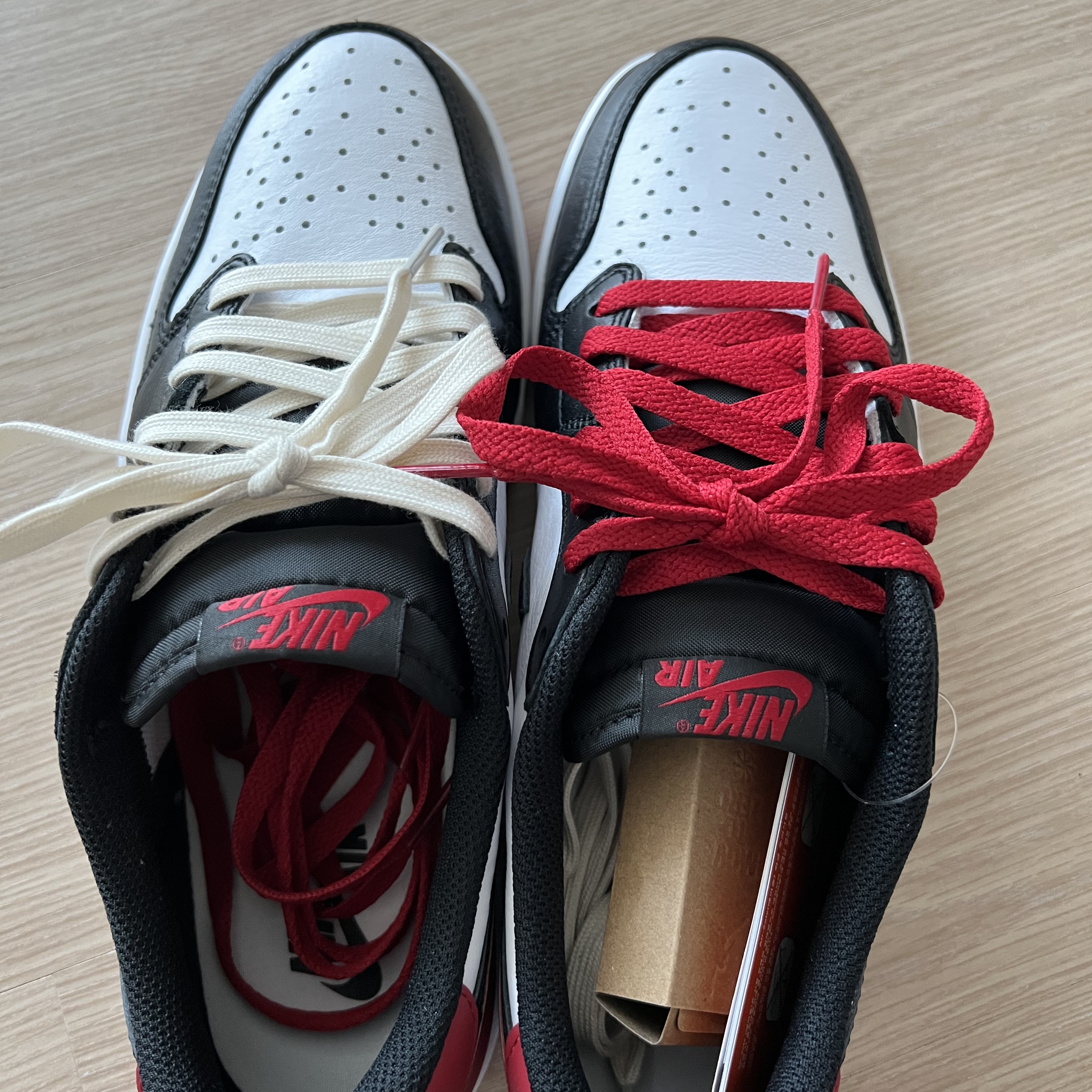 Jordan 1 Retro Low OG Black Toe 착용 스타일 - 2