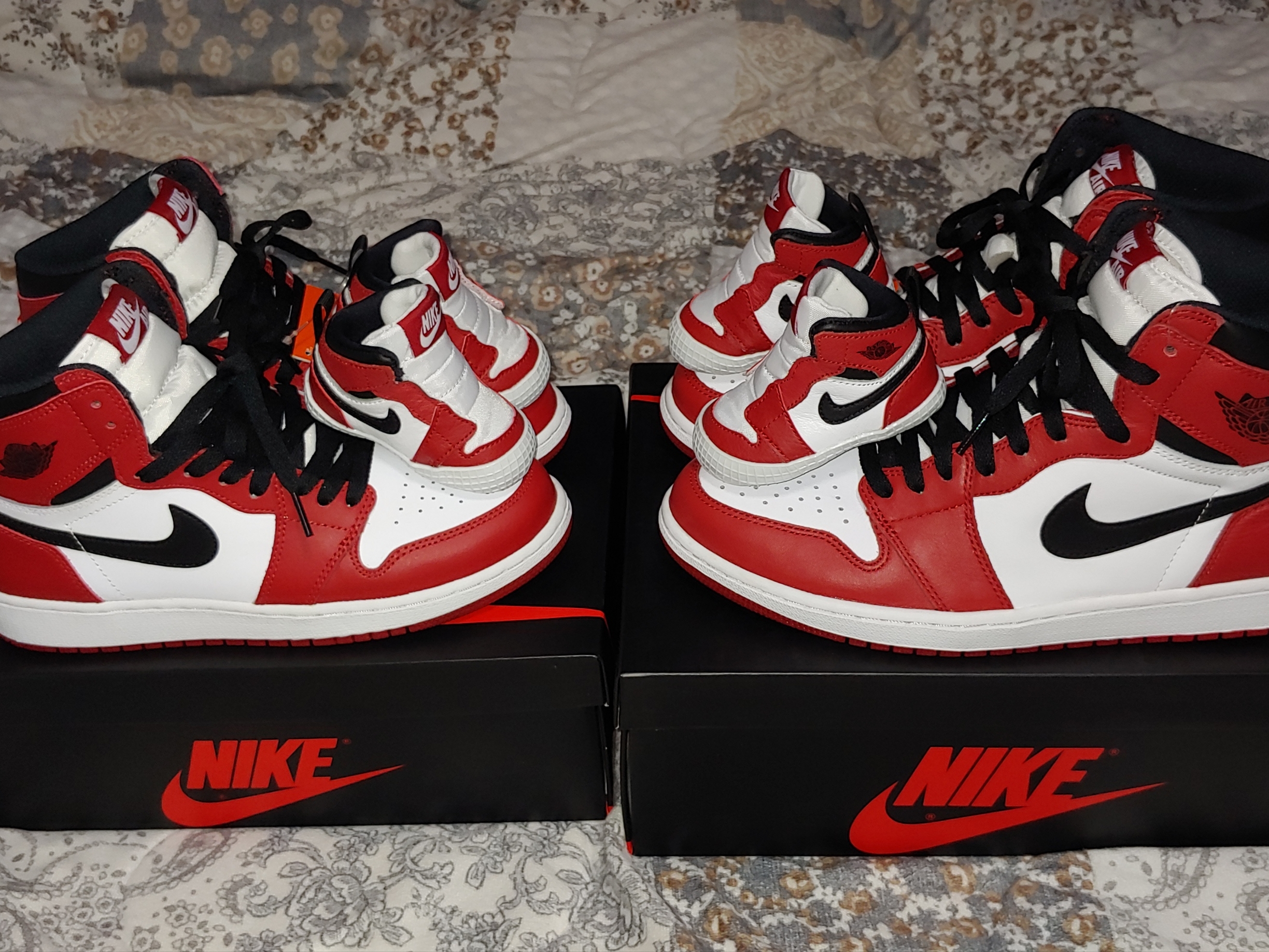 Jordan 1 Retro High OG Chicago 2015, (GS) Jordan 1 Retro High OG Chicago 2015 착용 스타일