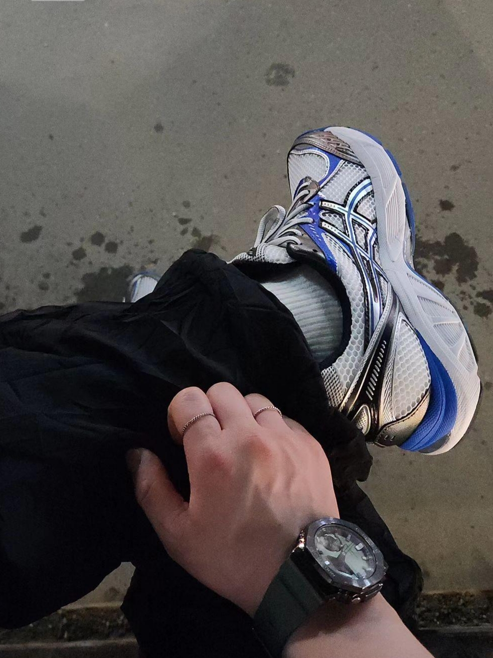 Asics GT-2160 White Illusion Blue 착용 스타일