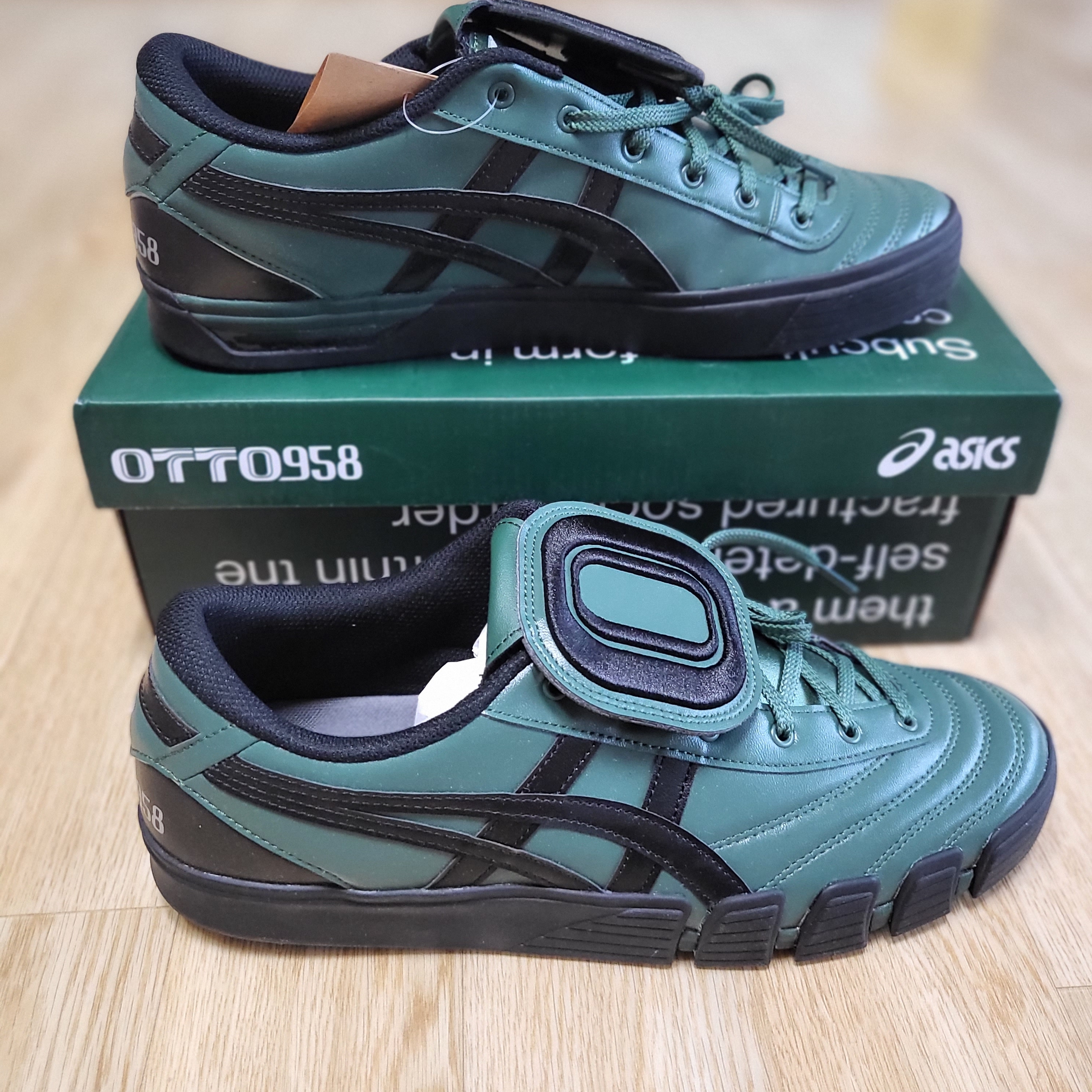 Asics x Otto 958 Gel-Flexkee 958 Hunter Green Black 착용 스타일 - 1