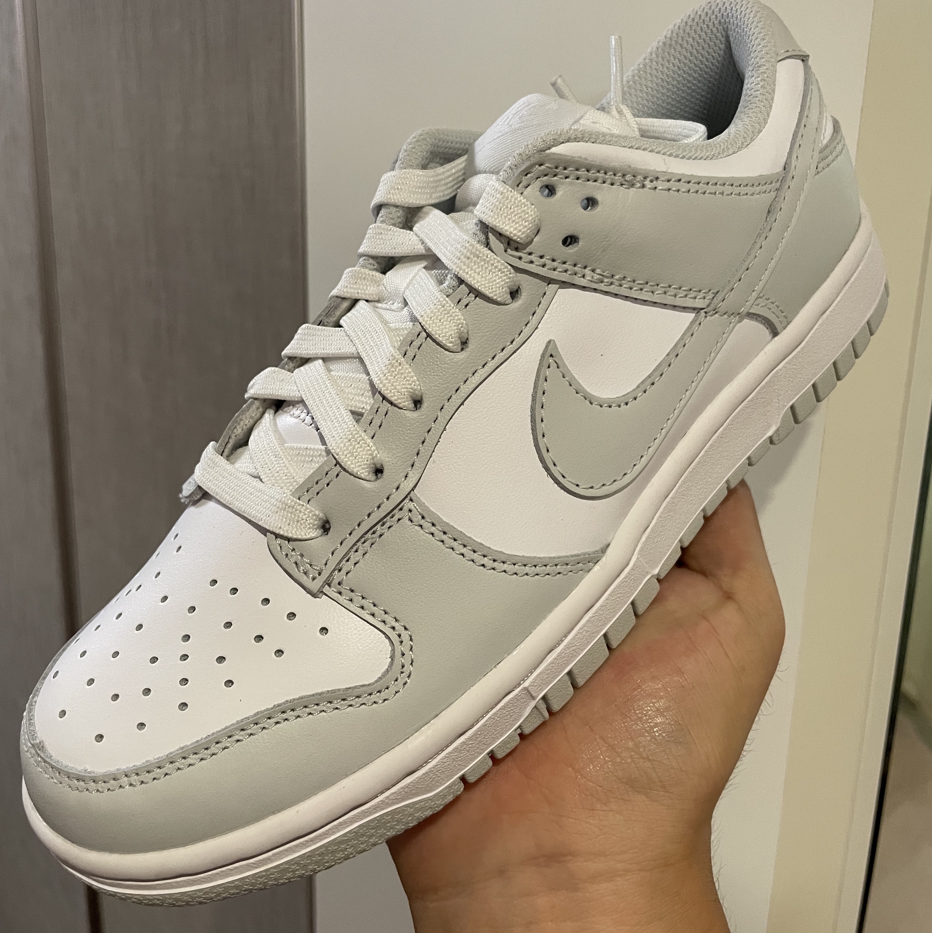 (W) Nike Dunk Low Photon Dust 착용 스타일
