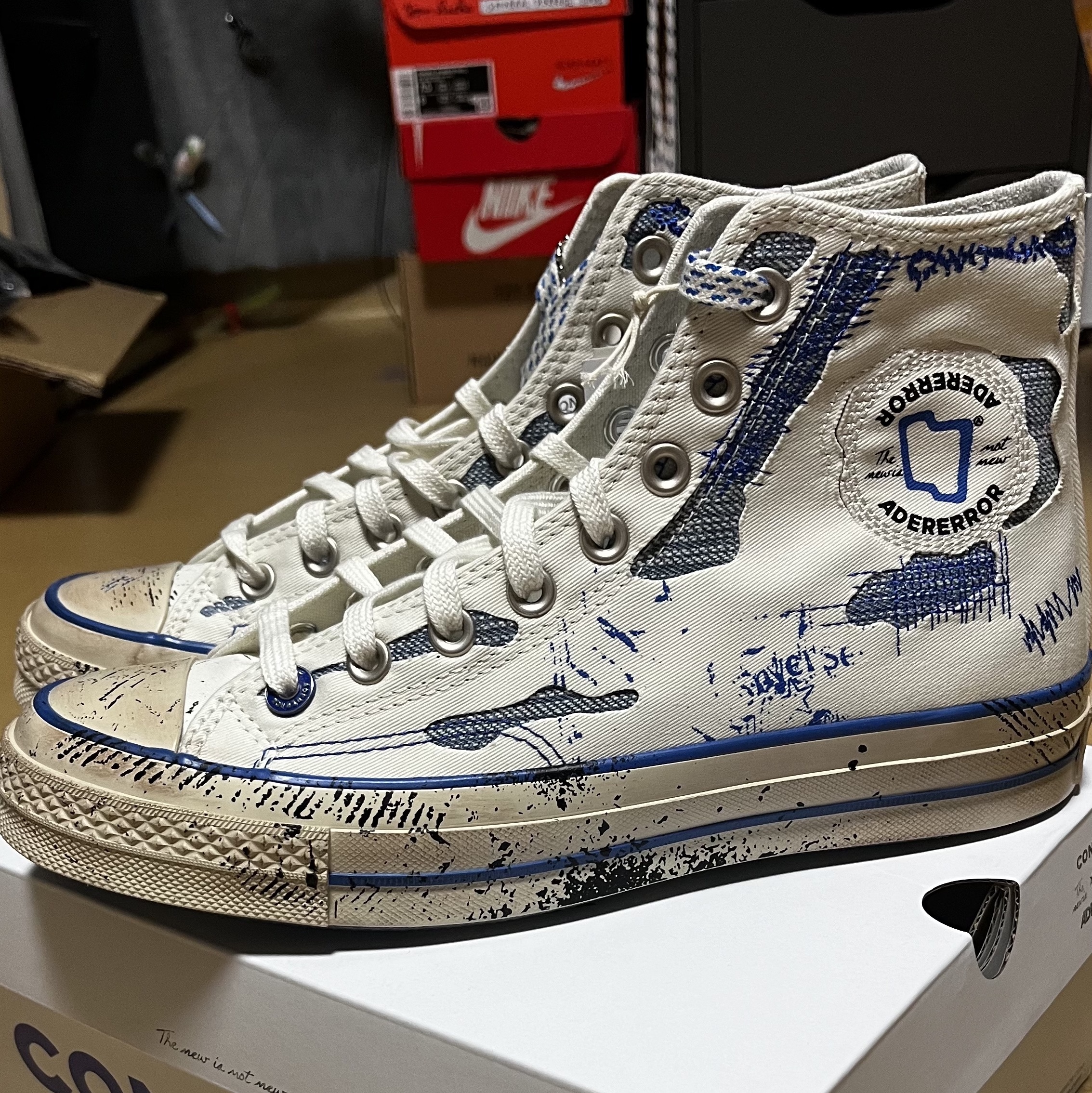 Converse x Ader Error Chuck 70 High White 착용 스타일 - 1