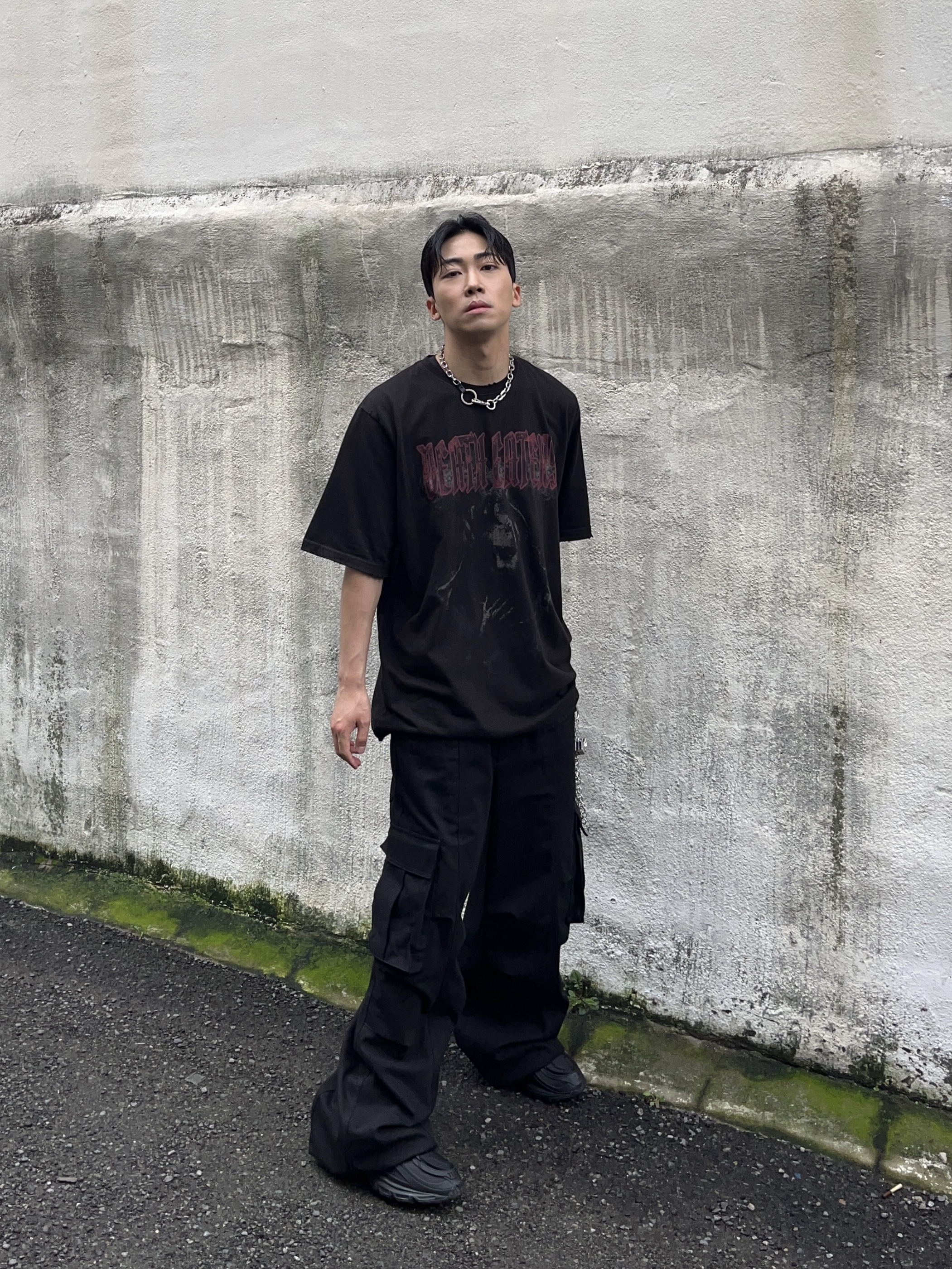 Undermycar Death Eaters Graphic T-Shirt Black - 23SS, Our Legacy Ladon Brass Keychain Matte Nickel 착용 스타일