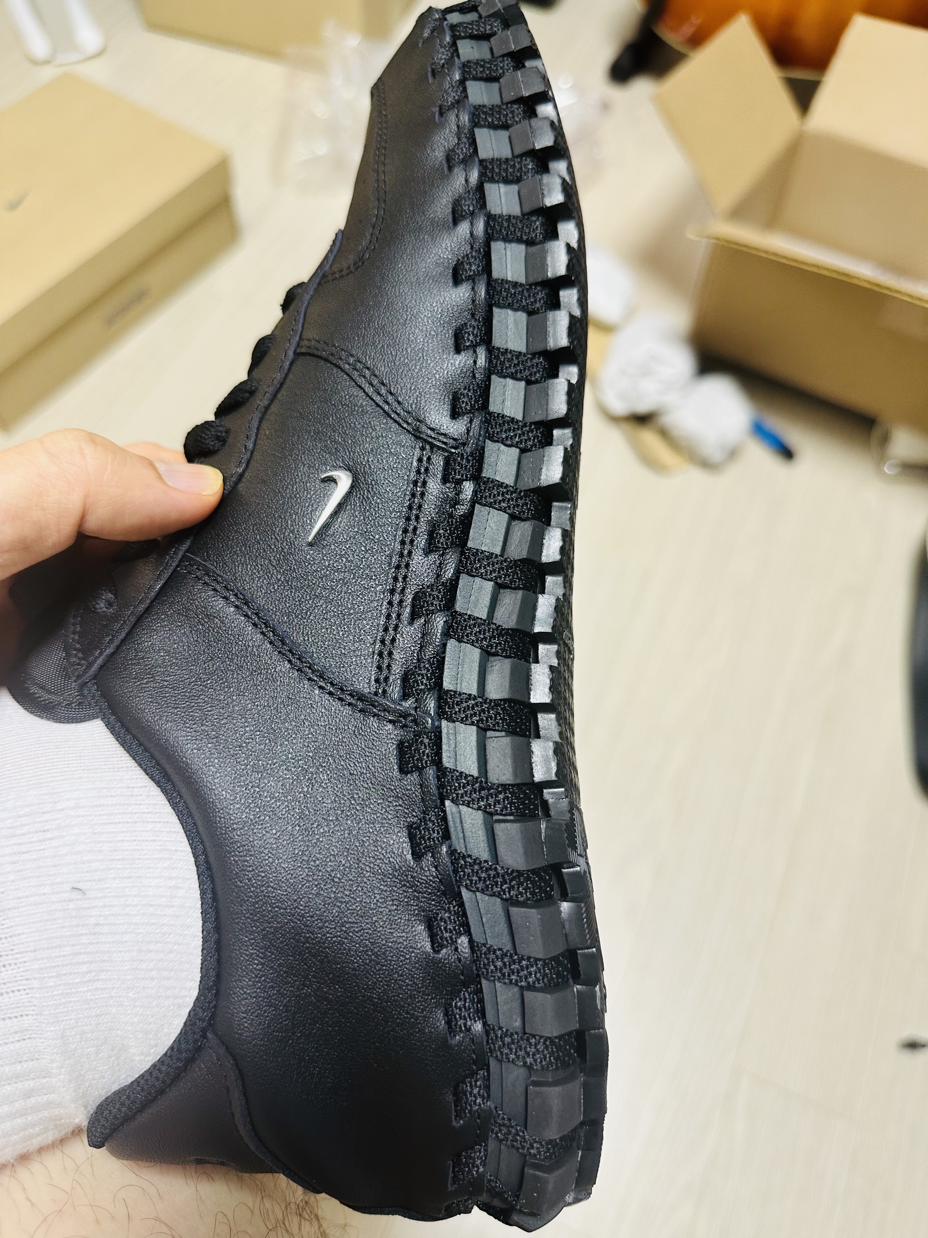 Nike x Jacquemus J Force 1 Low LX SP Black 착용 스타일