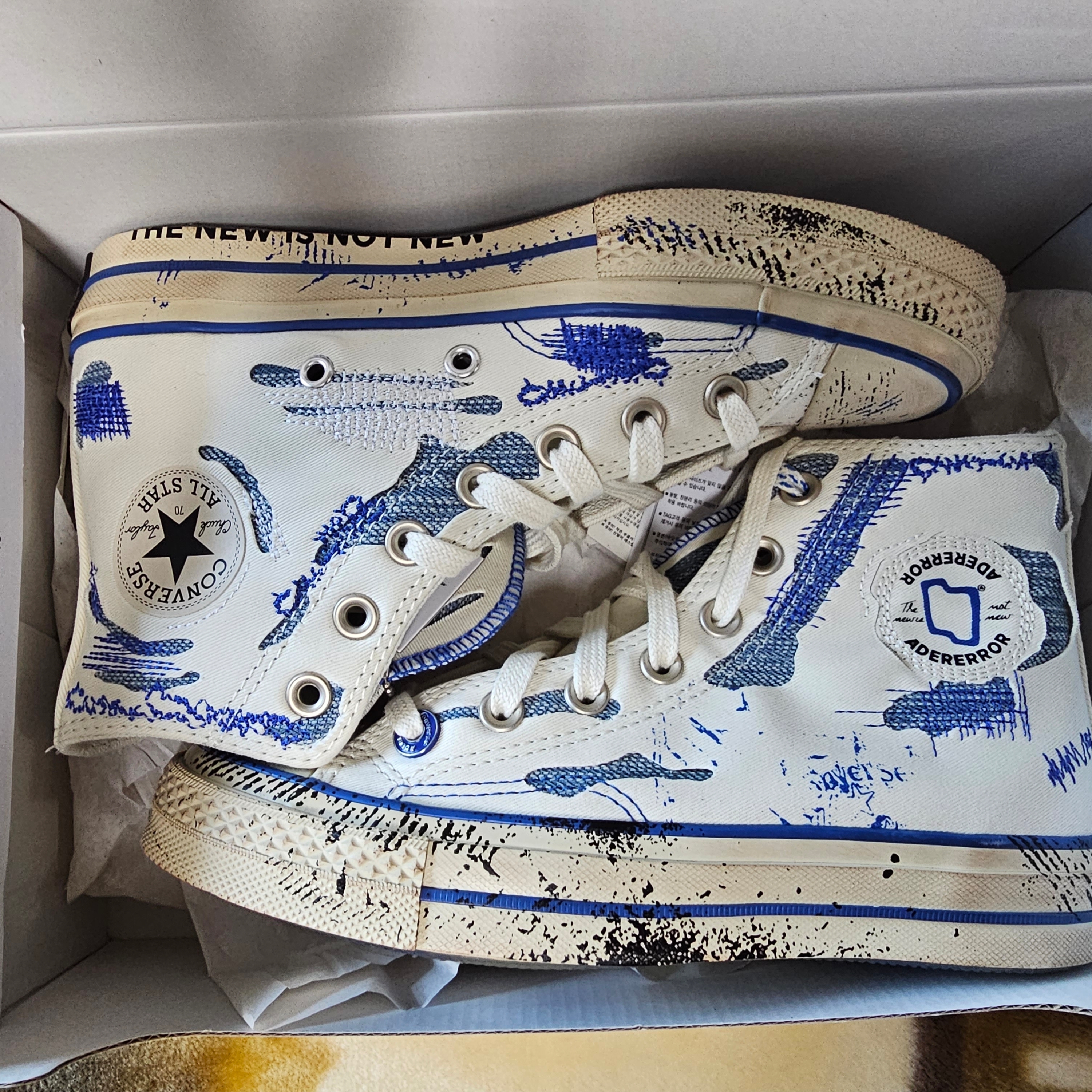Converse x Ader Error Chuck 70 High White 착용 스타일 - 3