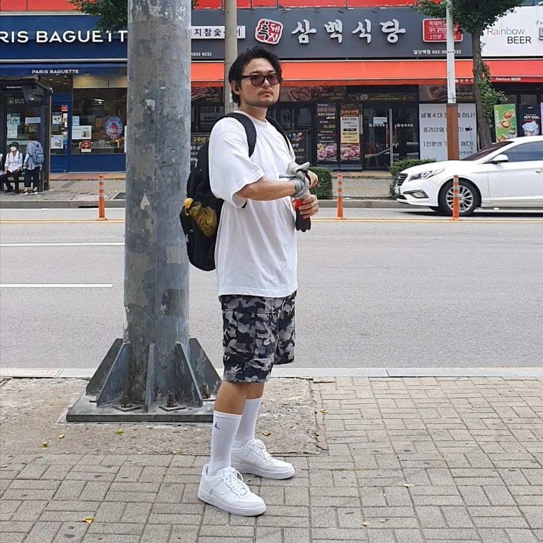 Nike Air Force 1 '07 Low White 착용 스타일