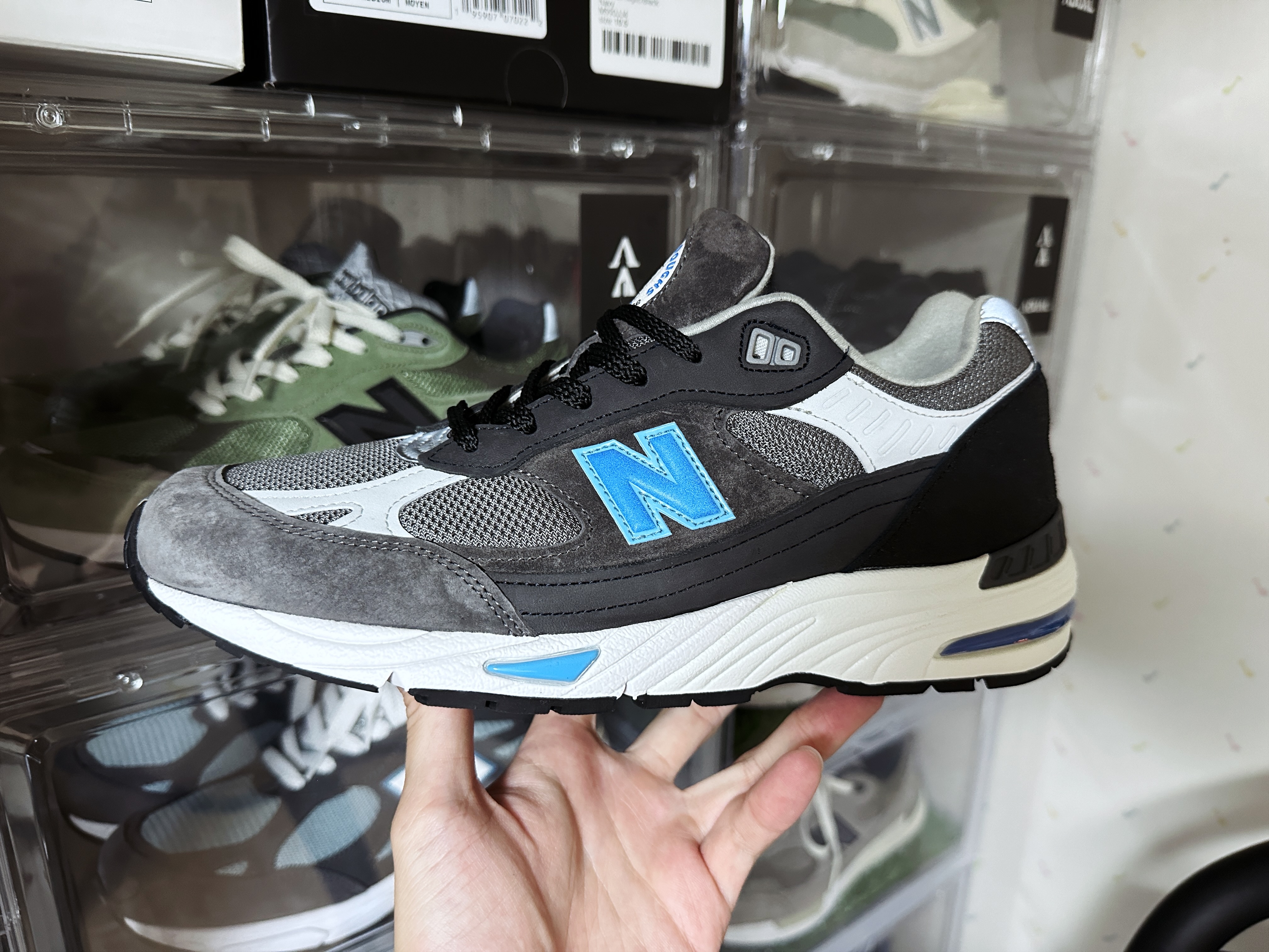 New Balance x Run the Boroughs 991 Made in UK Grey 착용 스타일 - 3