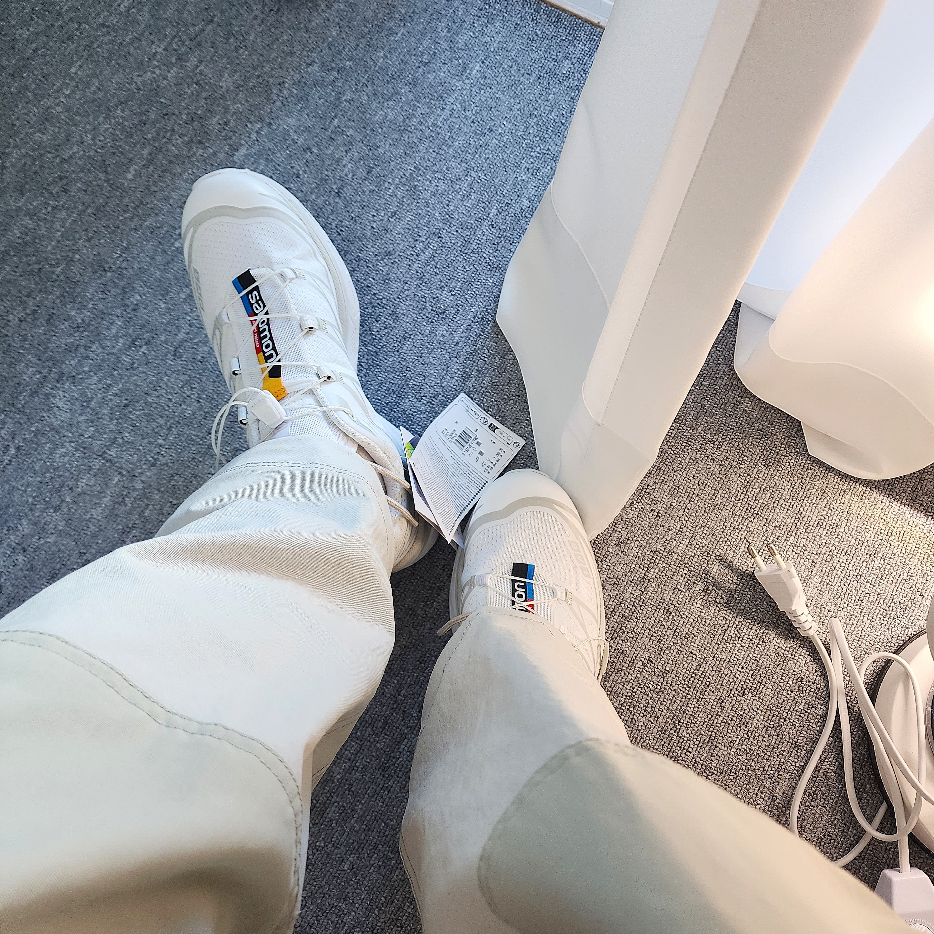 Salomon XT-6 ADV White 착용 스타일 - 2