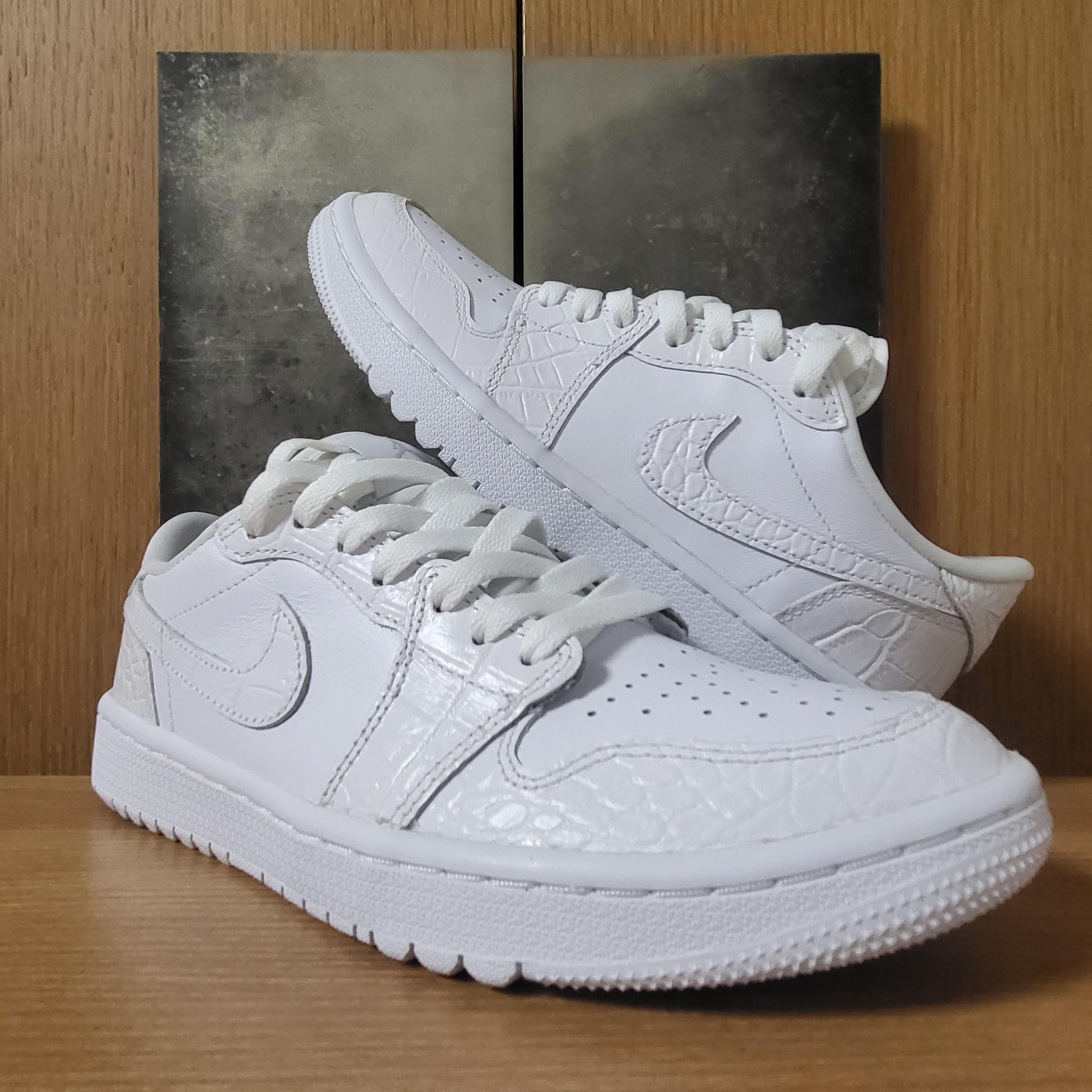 Jordan 1 Low Golf Pure Platinum 착용 스타일 - 1