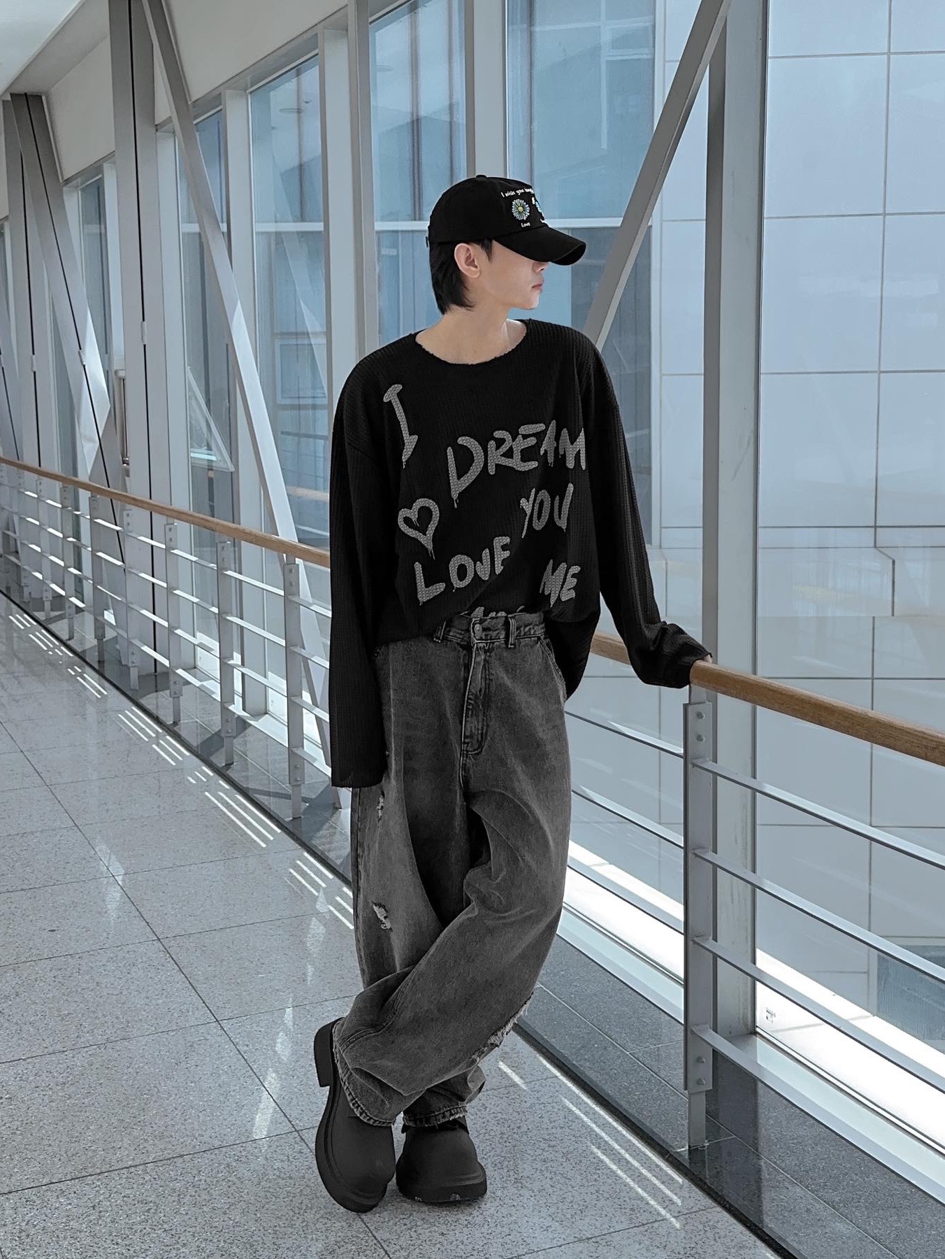 Balenciaga Steroid Derby Black 착용 스타일 - 3