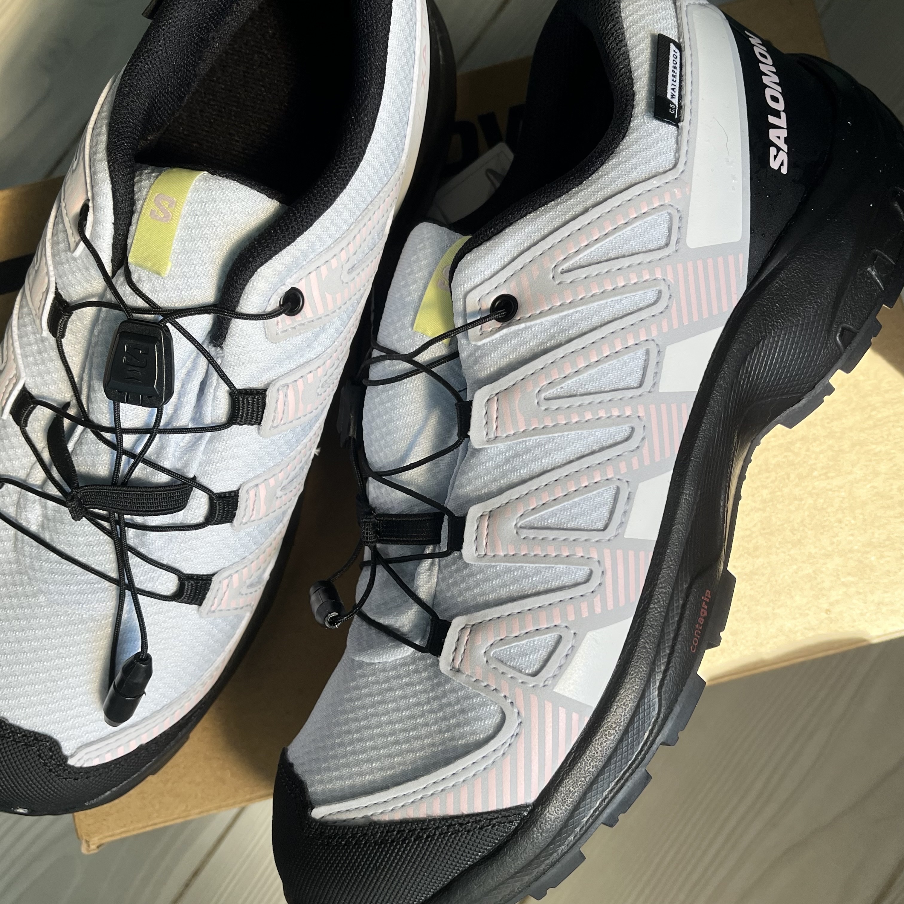 (Kids) Salomon XA Pro V8 Climasalomon Waterproof Arctic Ice 착용 스타일 - 5