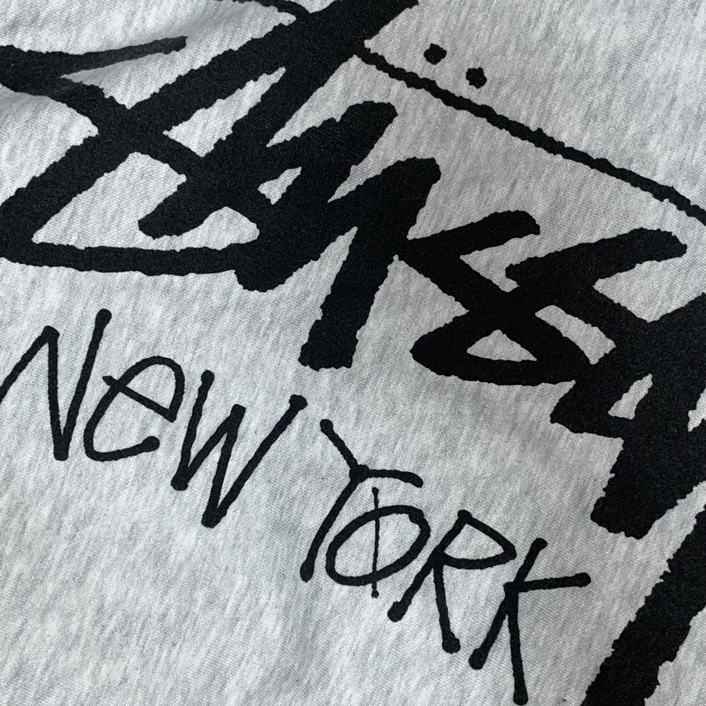 Stussy Basic Stussy Hoodie Ash Heather 2023 착용 스타일