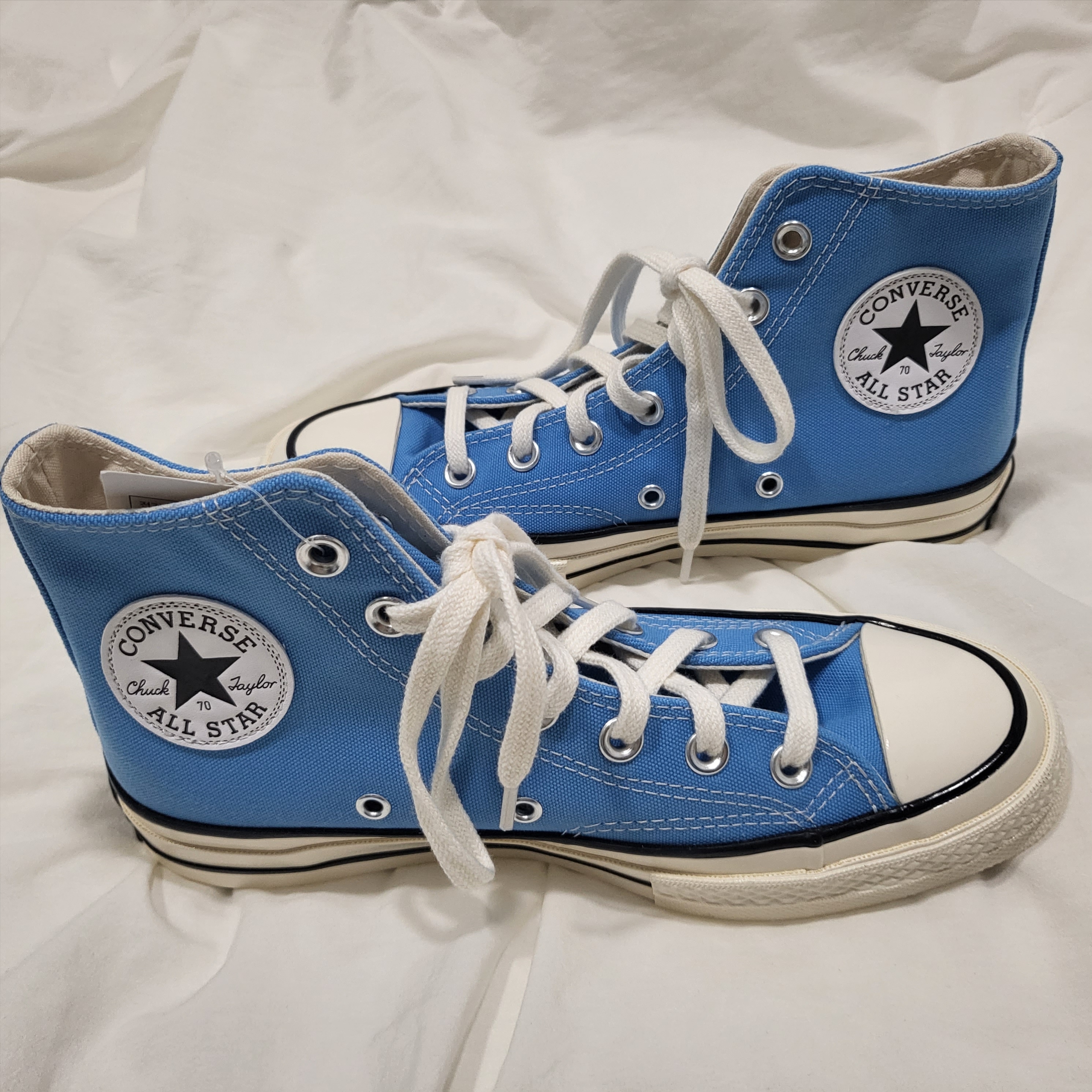 Converse Chuck 70 High Vintage Canvas University Blue 착용 스타일