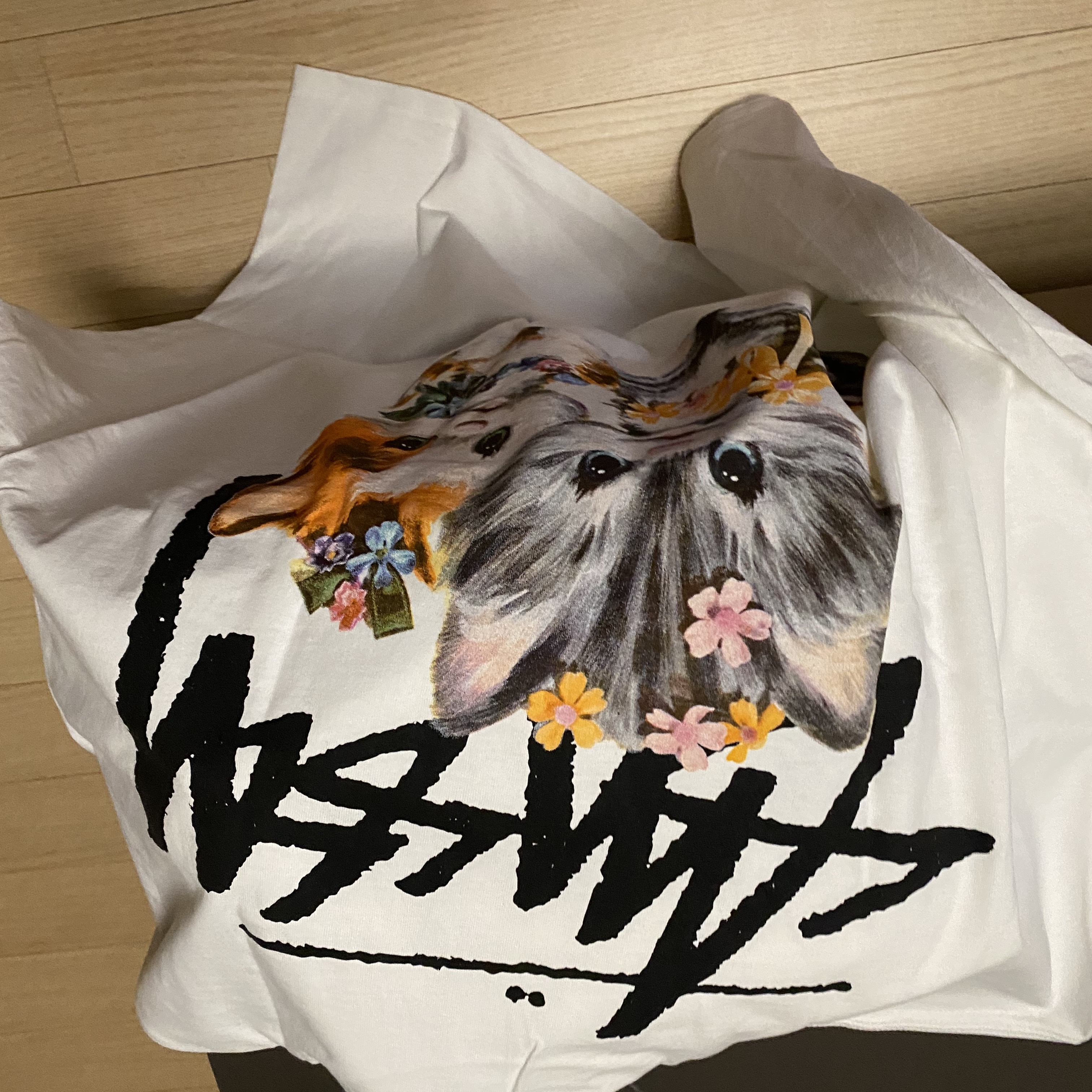 Stussy Kittens T-Shirt White 착용 스타일