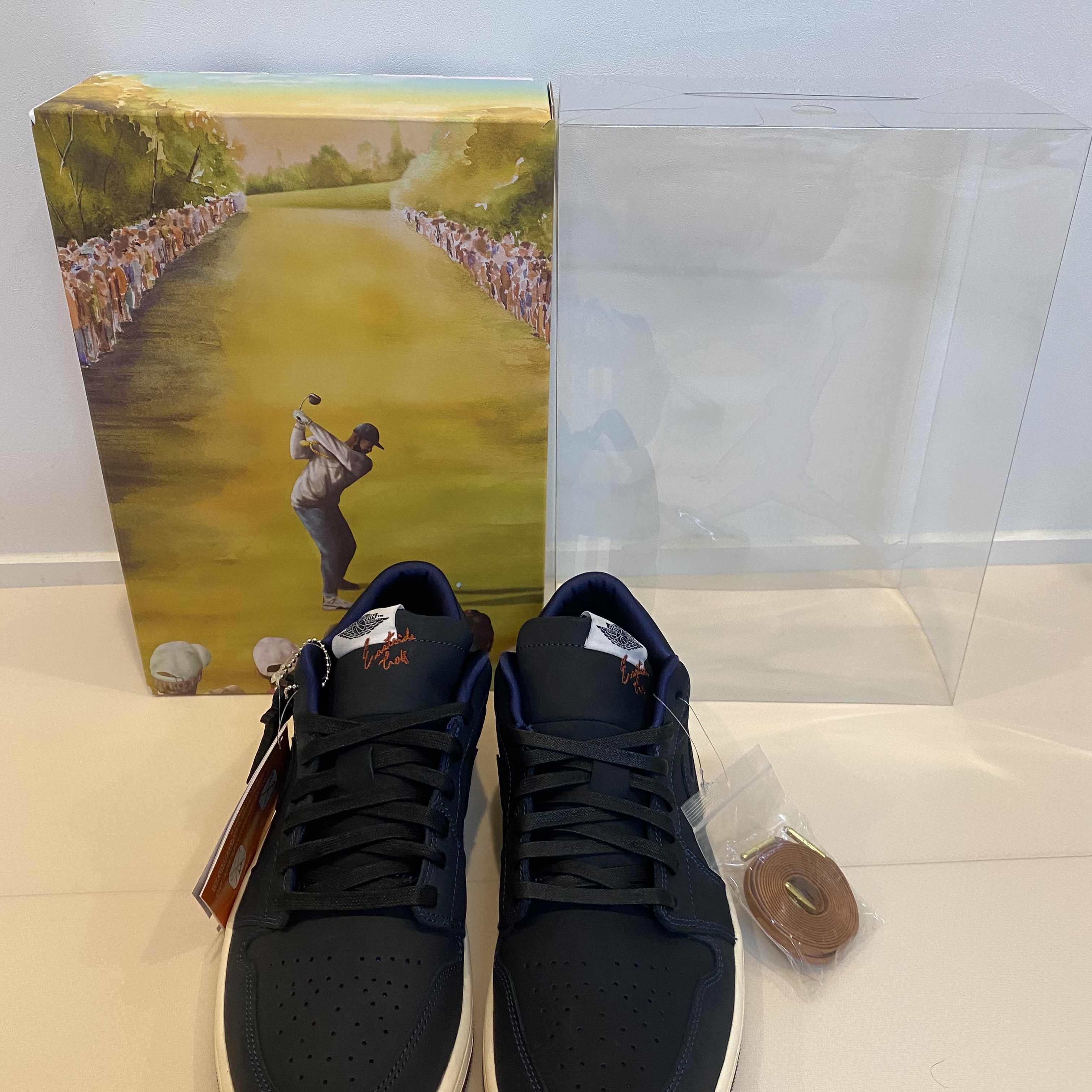 Jordan 1 x Eastside Golf Low Midnight Navy 착용 스타일 - 1
