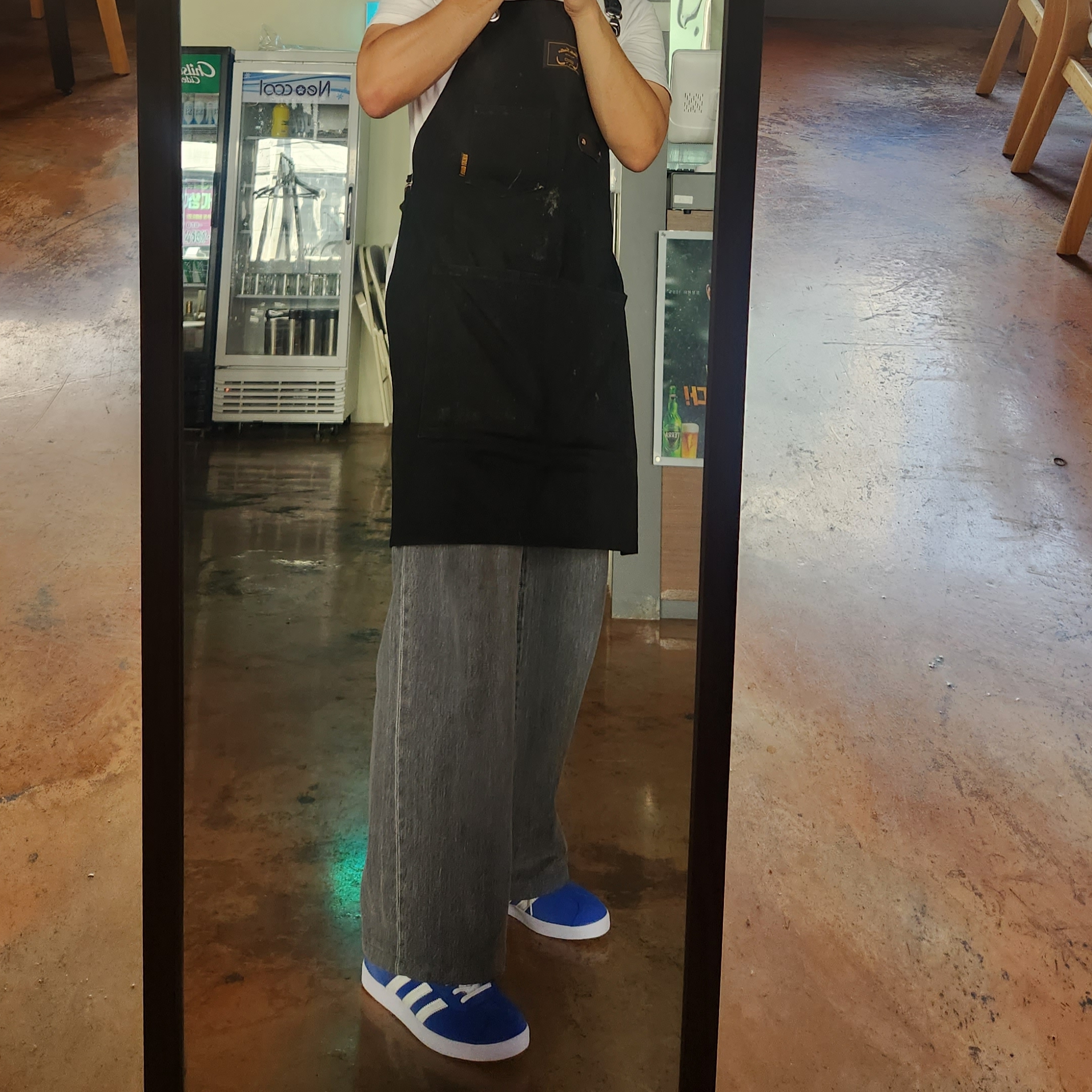 Adidas Gazelle Blue 착용 스타일