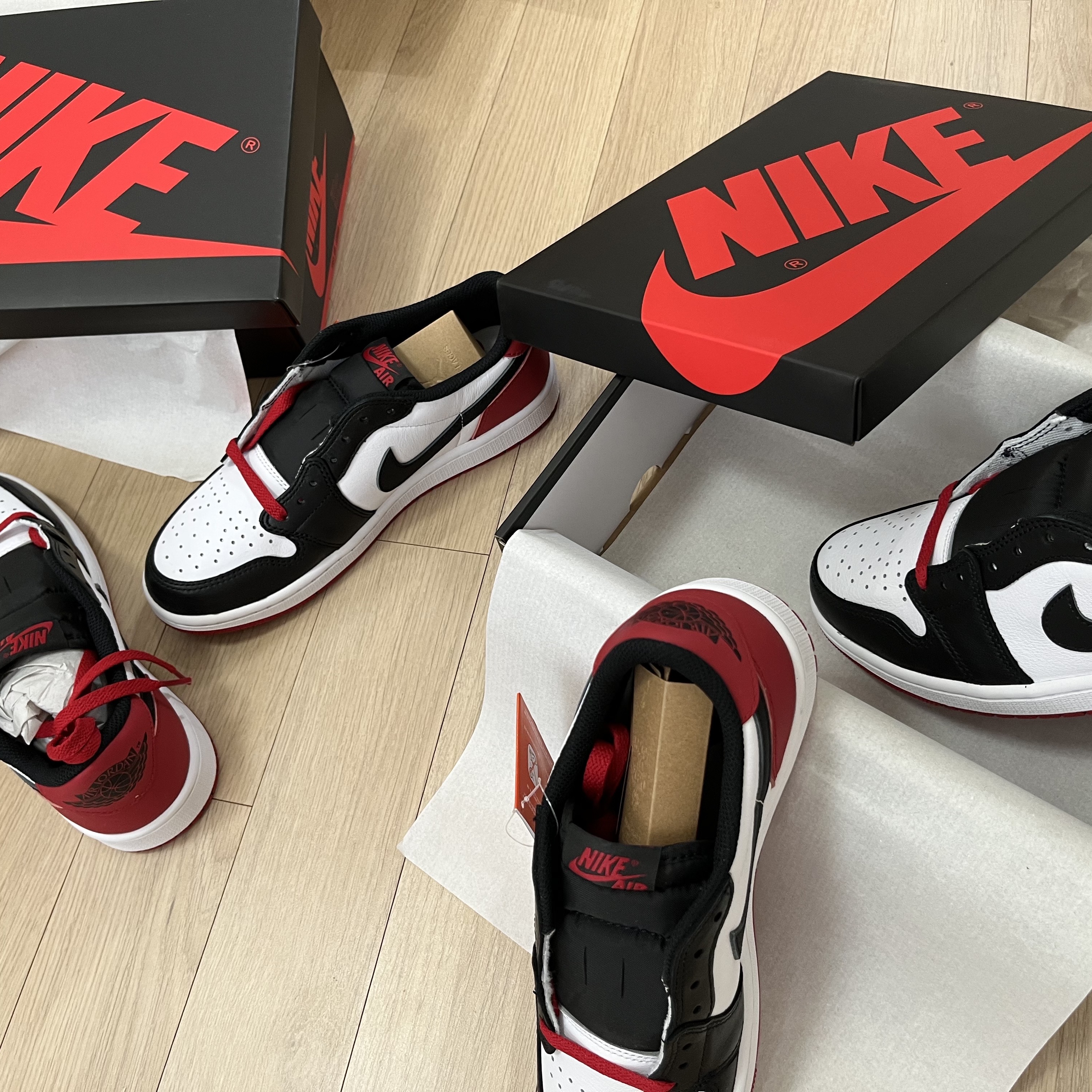 Jordan 1 Retro Low OG Black Toe 착용 스타일