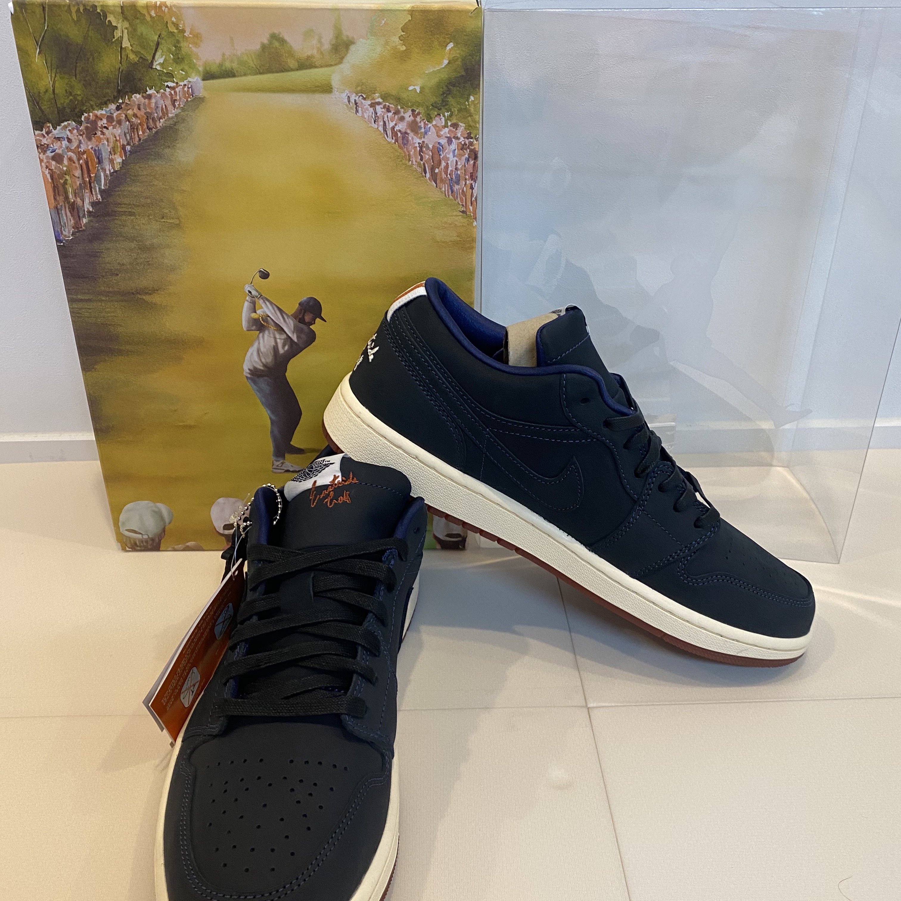 Jordan 1 x Eastside Golf Low Midnight Navy 착용 스타일 - 2