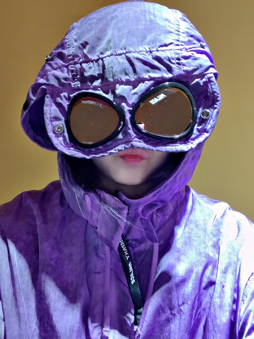 Palace x C.P. Company Shell Pants Purple - 22FW, Palace x C.P. Company Shell Goggle Jacket Purple - 22FW 착용 스타일 - 5