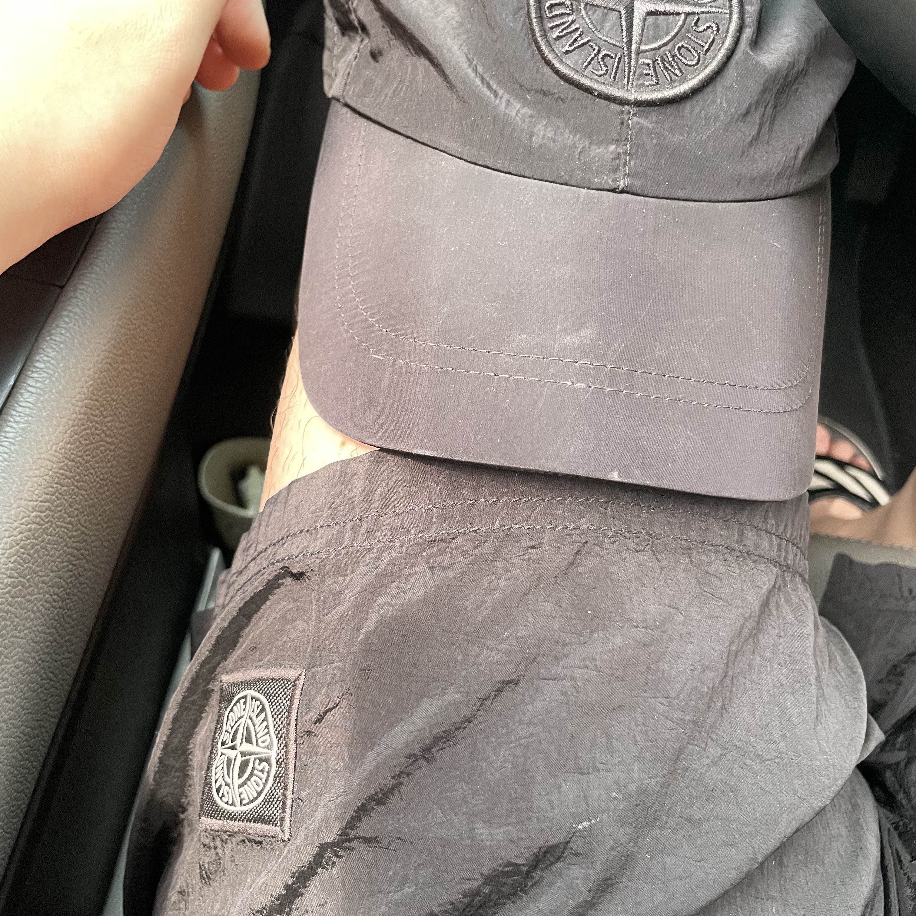 Stone Island B0943 Nylon Metal Swimming Trunk Black - 23SS 착용 스타일
