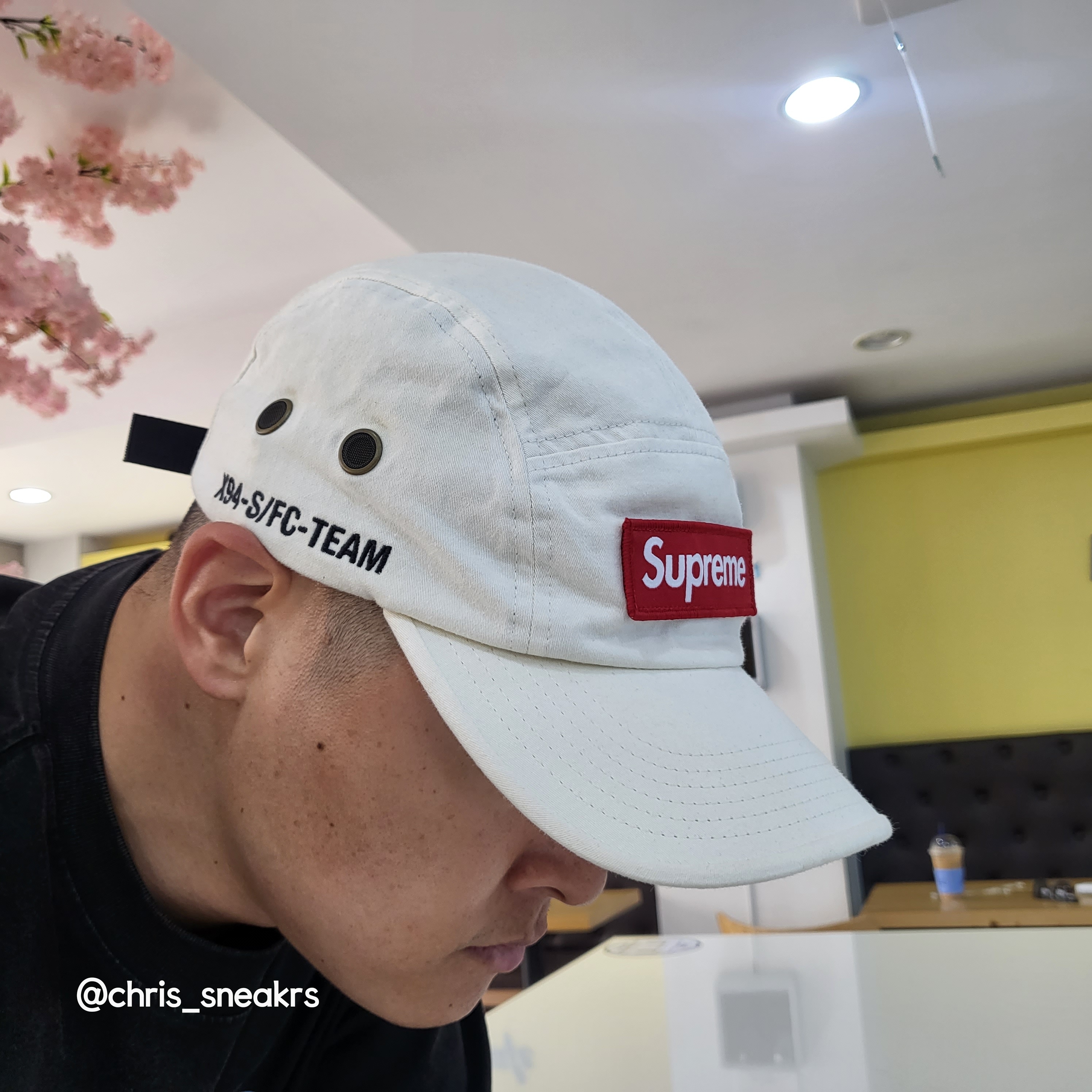 Supreme Military Camp Cap Stone - 22SS, Supreme Ventile Camp Cap White - 23SS 착용 스타일