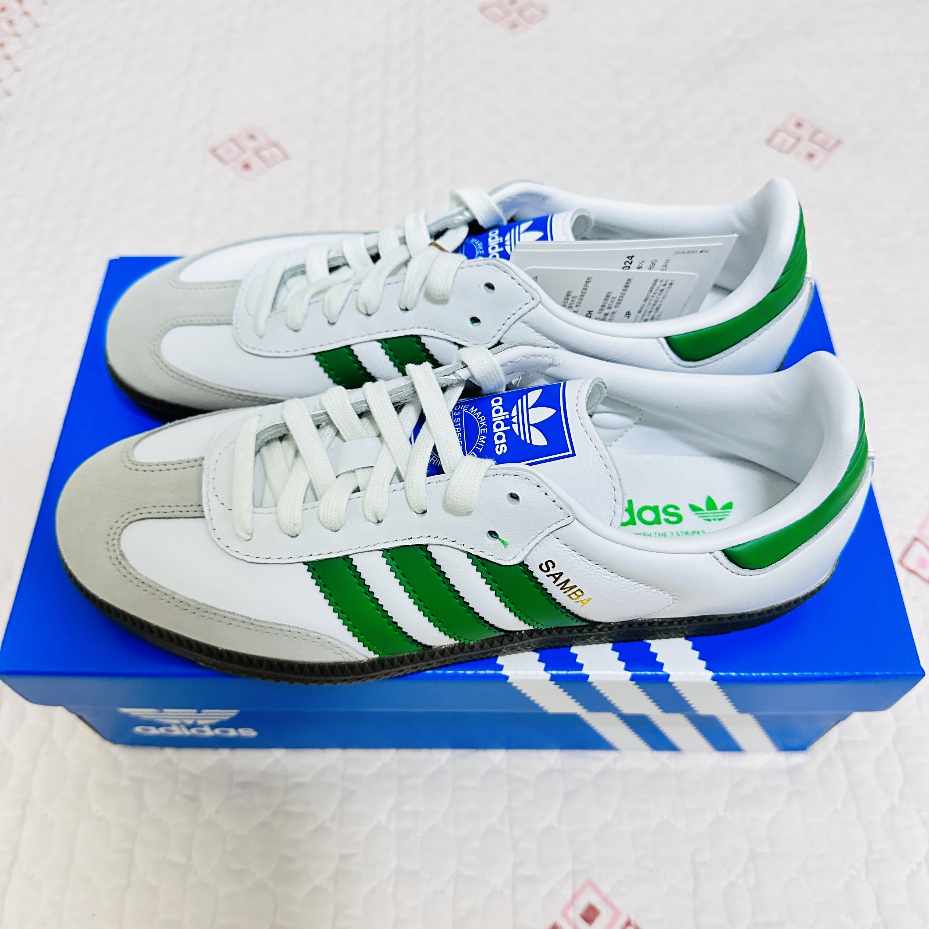Adidas Samba OG White Green 착용 스타일 - 2