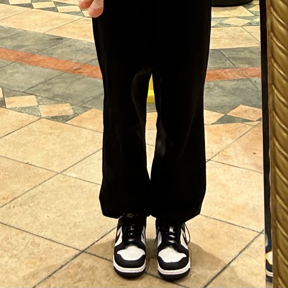 (GS) Nike Dunk Low Black 착용 스타일