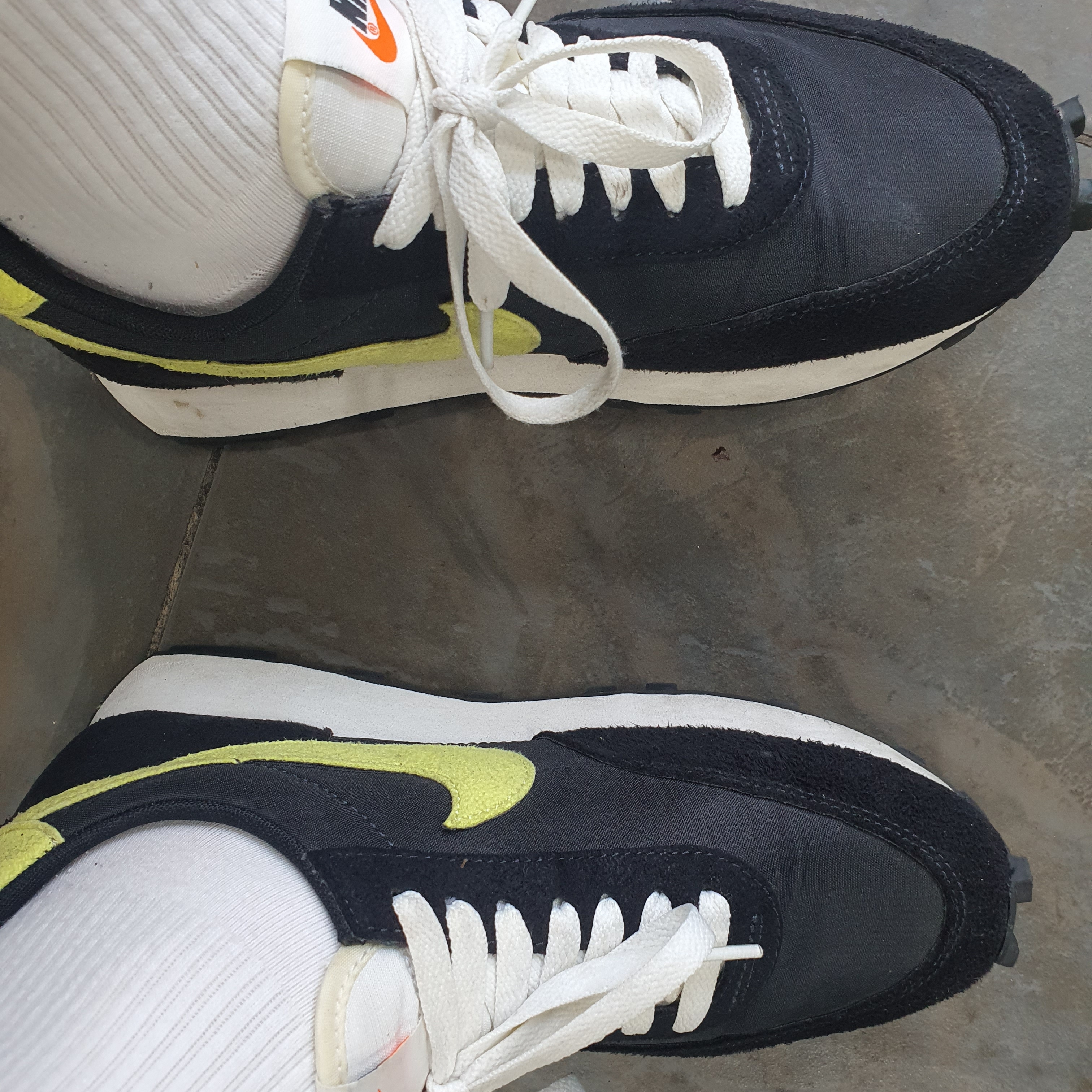 Nike Daybreak SP Black Limelight 착용 스타일 - 2