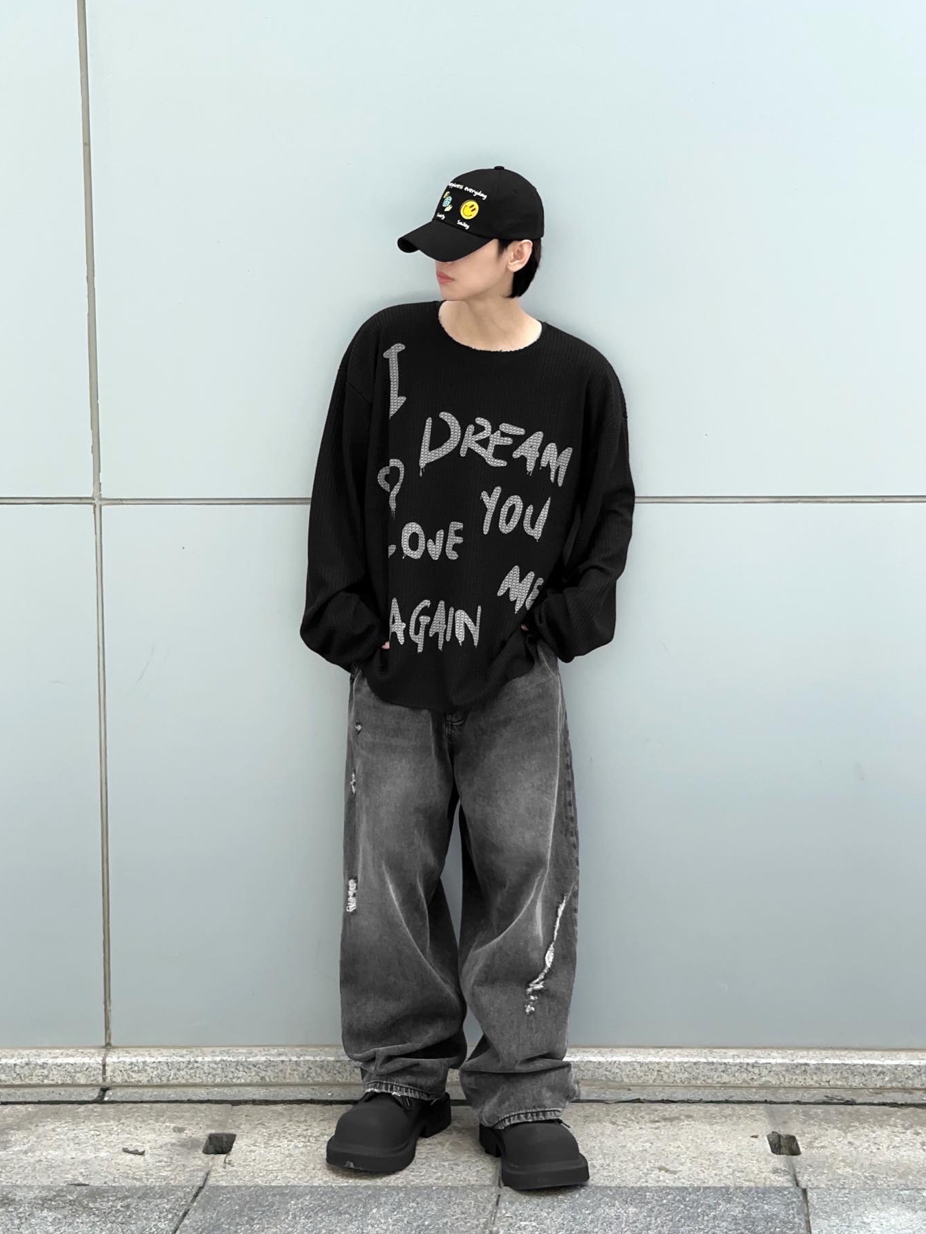 Balenciaga Steroid Derby Black 착용 스타일 - 1