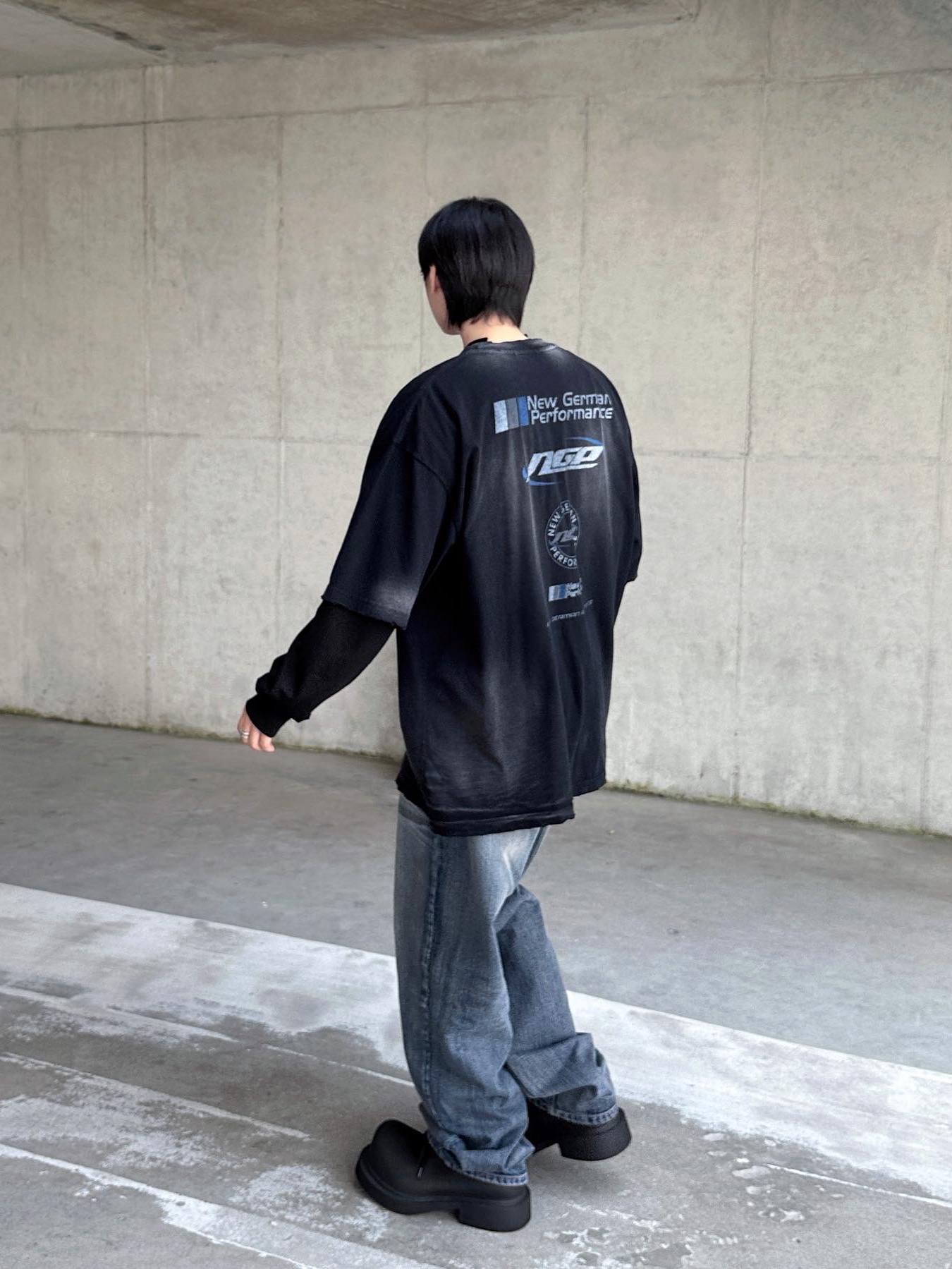 Balenciaga Steroid Derby Black 착용 스타일 - 1