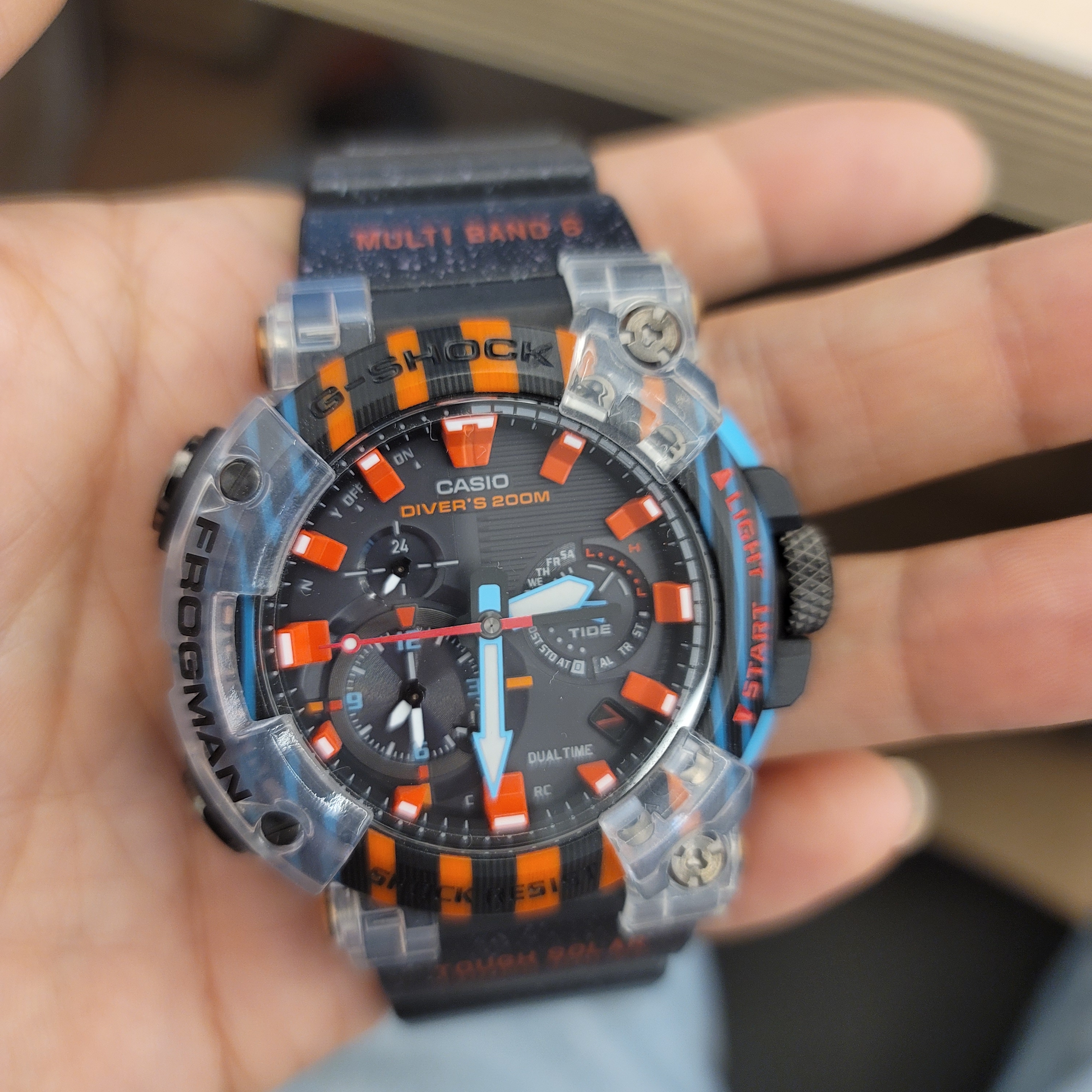 Casio G-Shock Frogman 30th Anniversary Limited Edition GWF-A1000APF-1A 착용 스타일